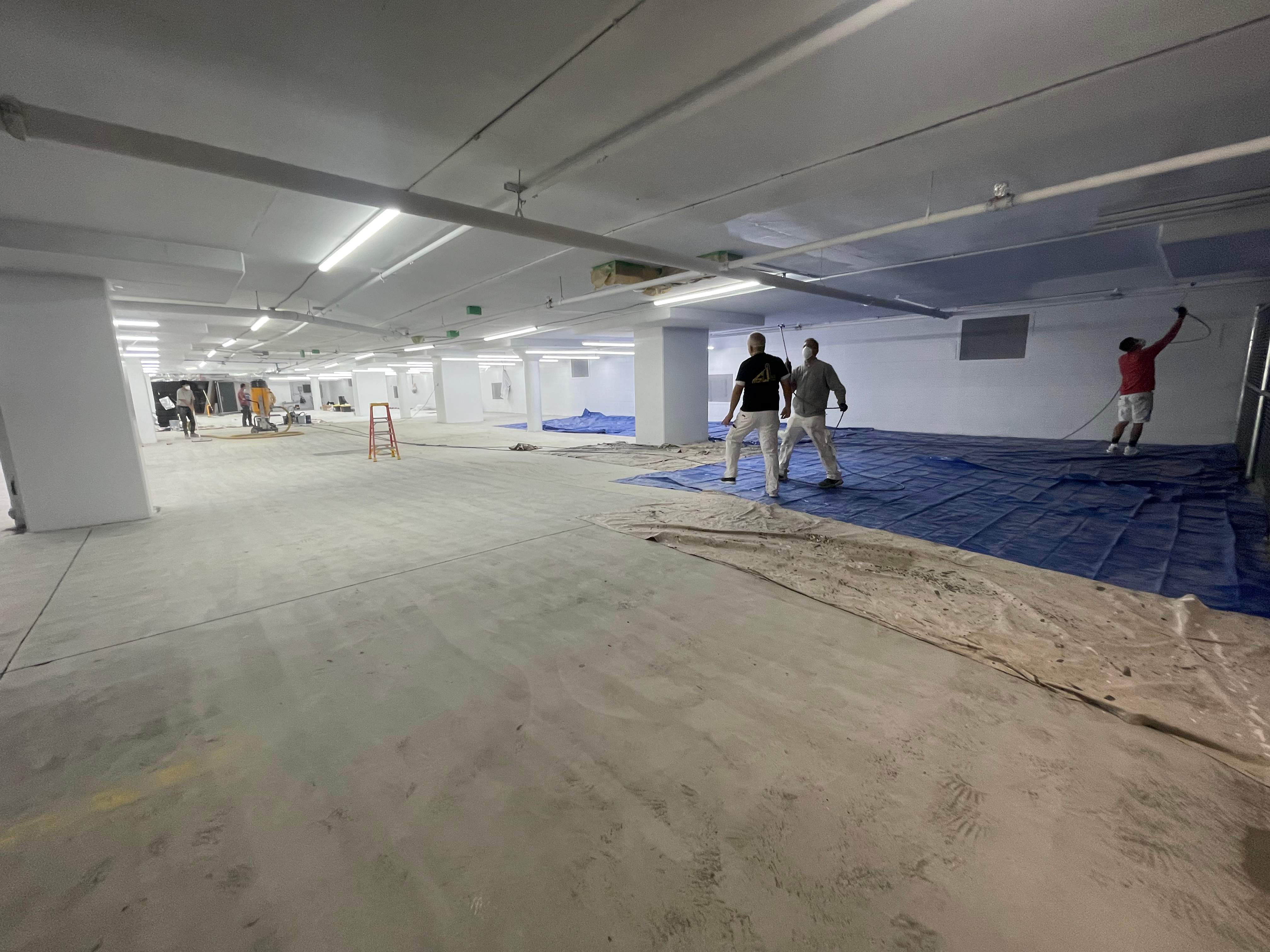 Commercial Ceiling Painting – Downtown Location by YVR Construction Group