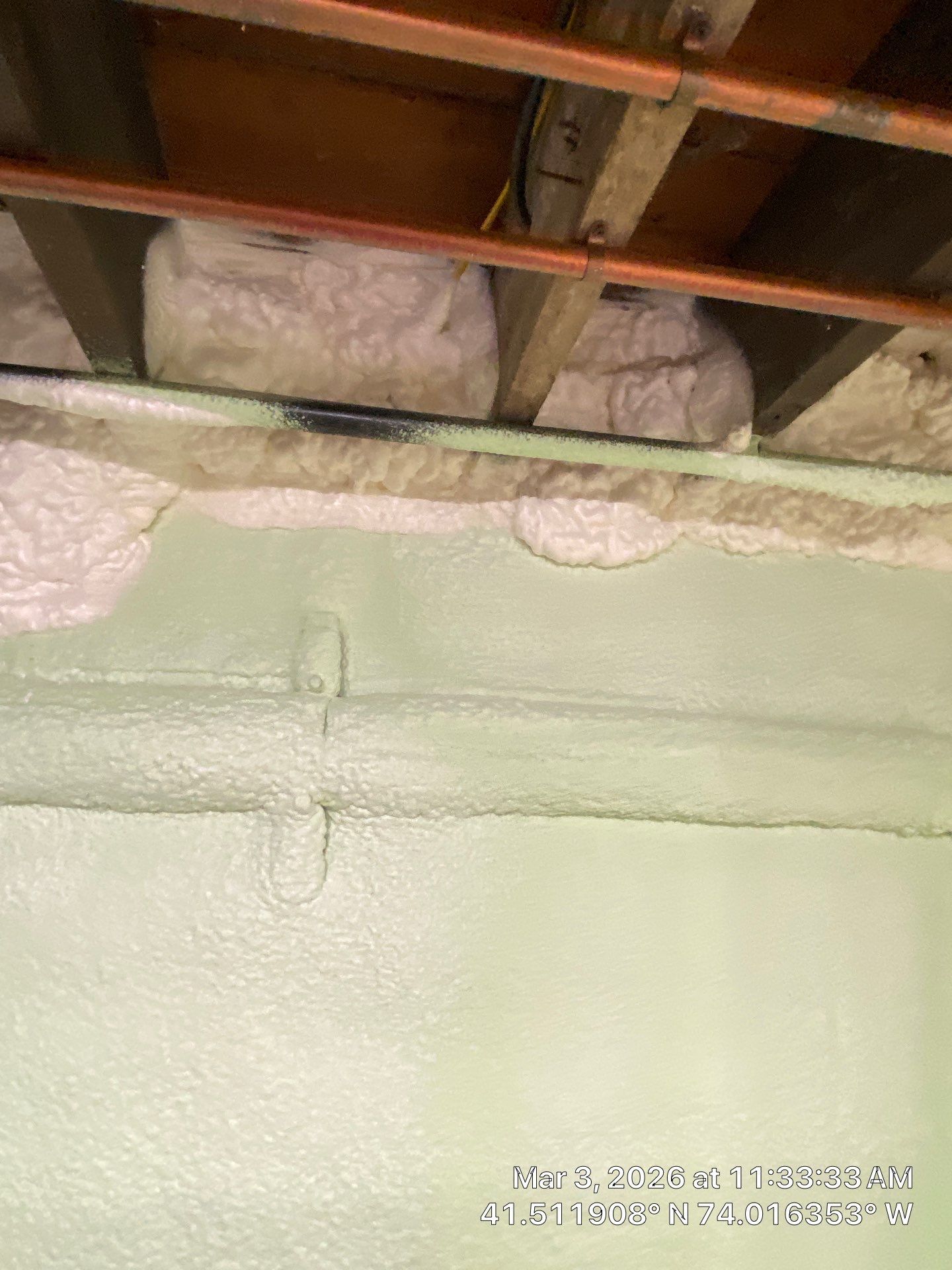 Attic Insulation using open cell spray foam by NYS Foam & Energy
