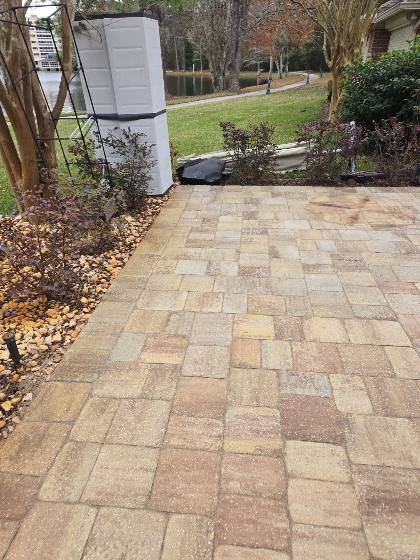 paver patio using Concrete Sealant by DuraSeal