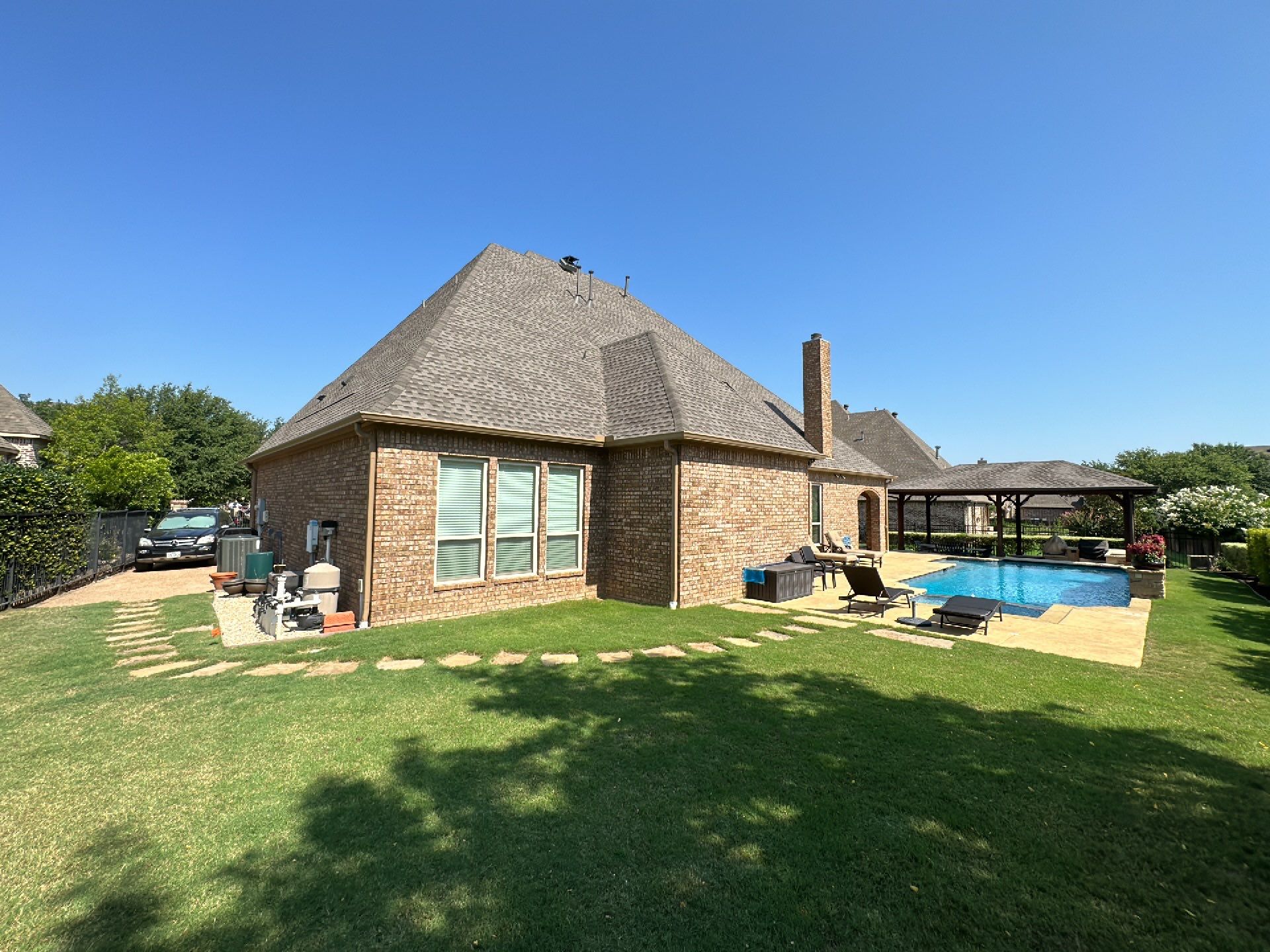Beautiful Estate Remodel - Roof, Copper Gutters, Exterior Stain, Siding Replacement by First United Roofing & Construction