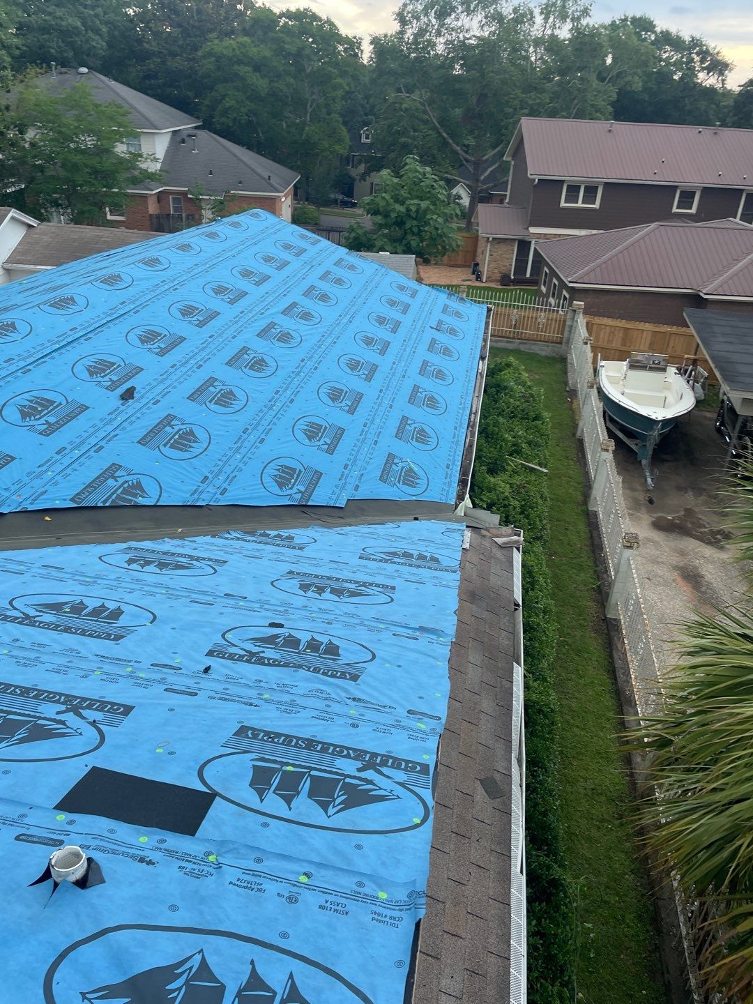 Residential Roofing Installation using Roof Replacement by American Roofing & Construction LLC