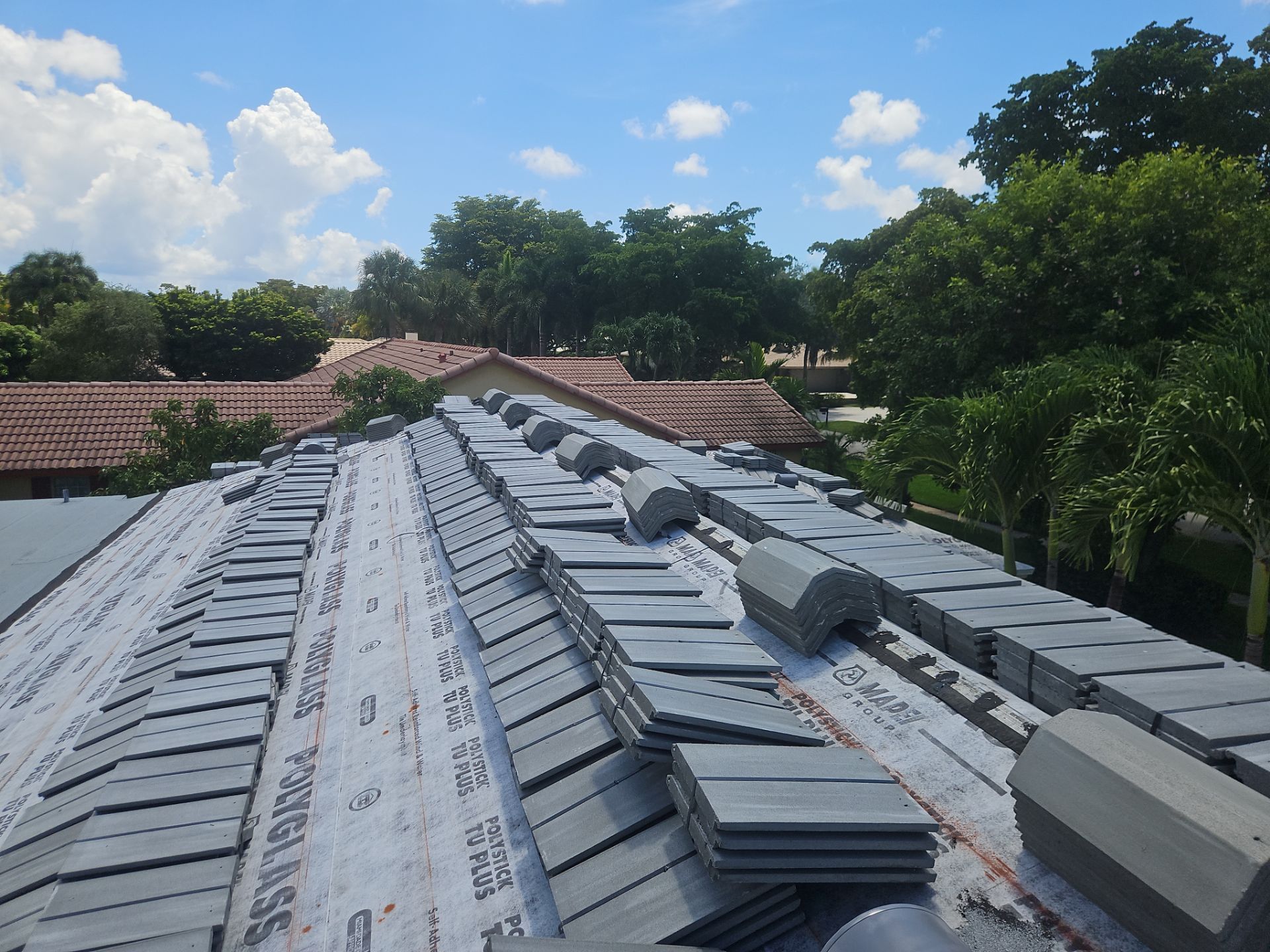 Residential Roofing Installation using Eagle Roofing Tile by BLUES BROTHERS ROOFING