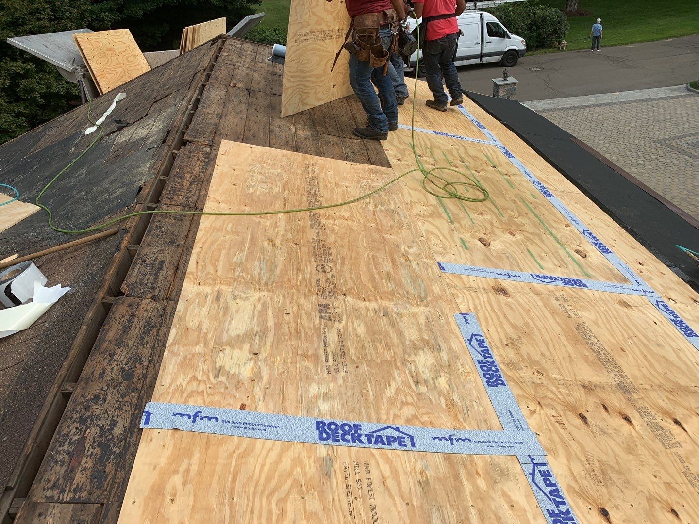 Residential Roofing Installation using Owens Corning Duration Brownwood by A Plus Exterior