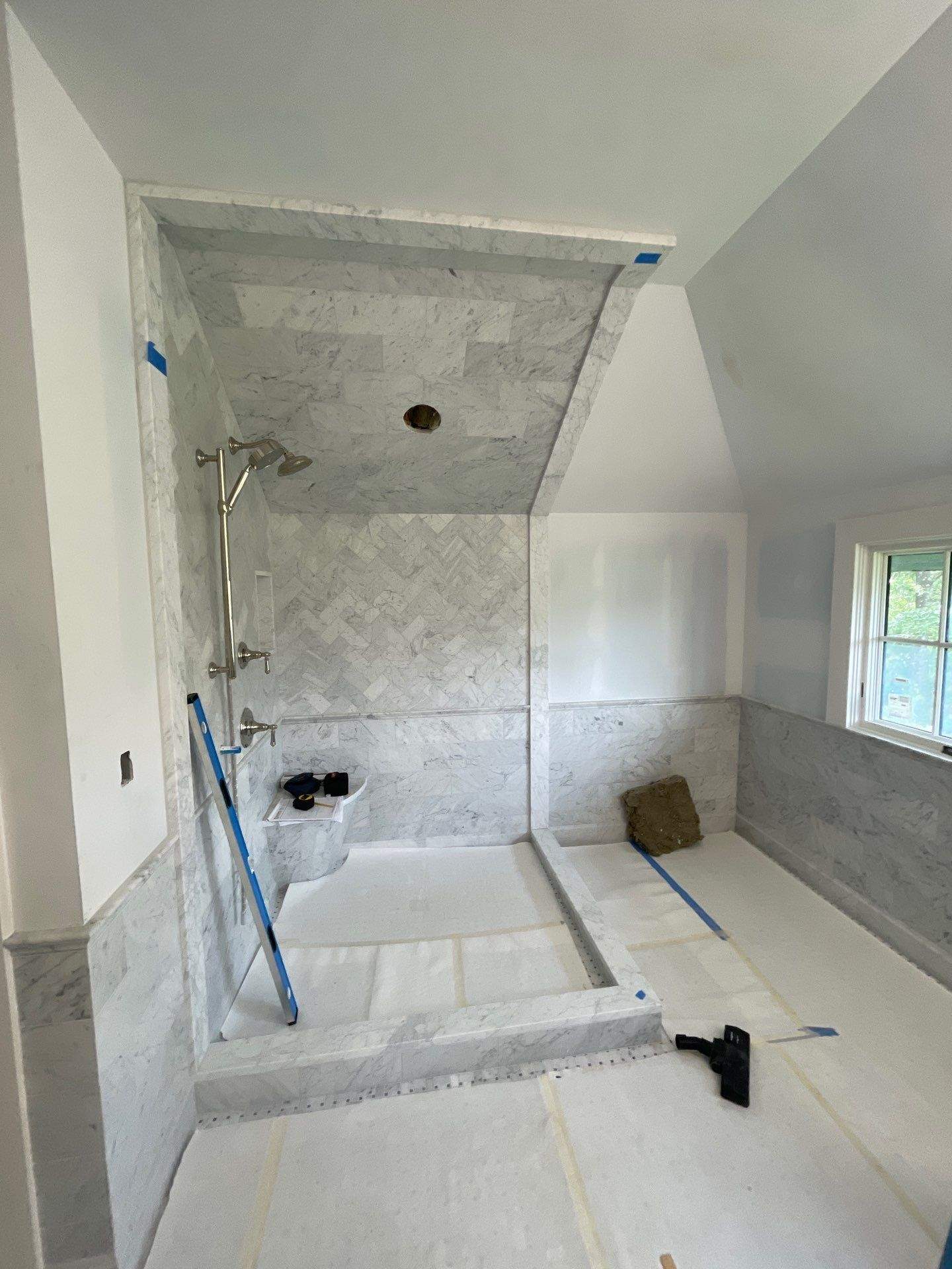Multiple Frameless Showers by Cheshire Glass Company
