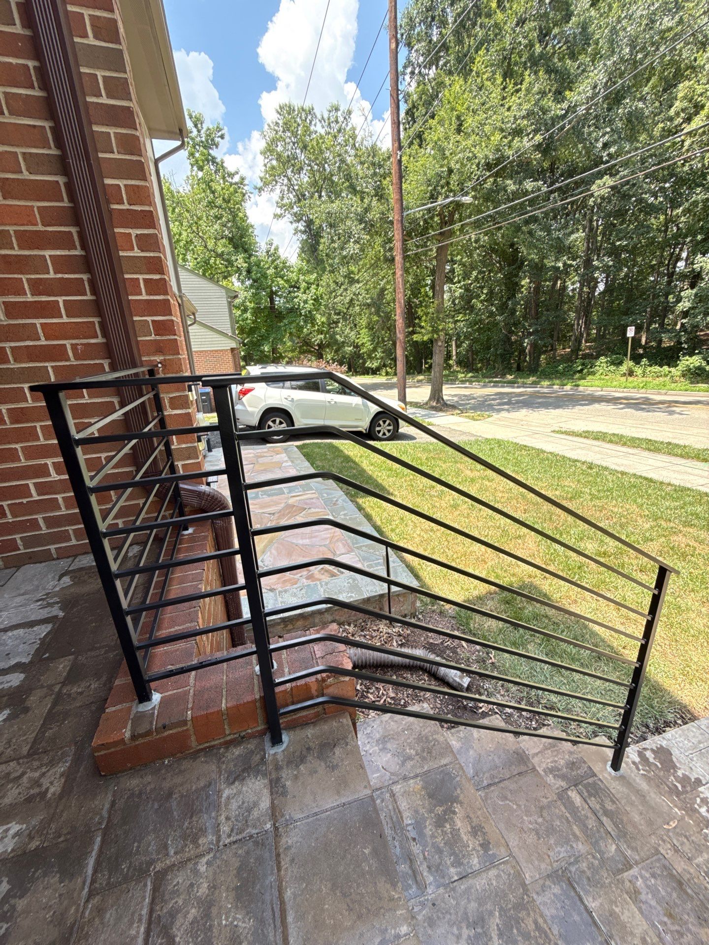 Modern Horizontal Picket Steel Railing – Residential Interior – Washington, DC by Capitol Iron Works