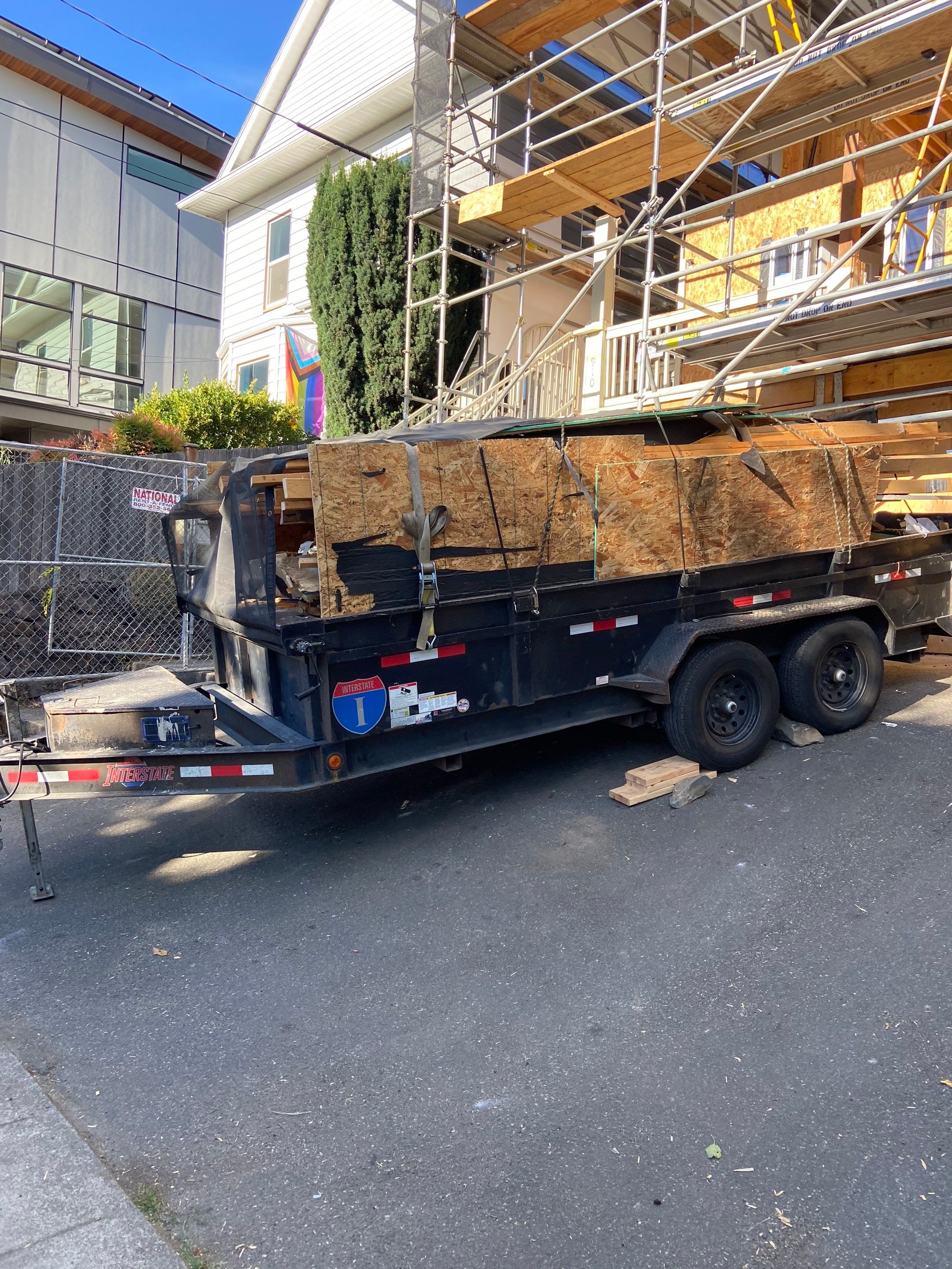 Roof tear-off and interior strip-out by Sledge Seattle