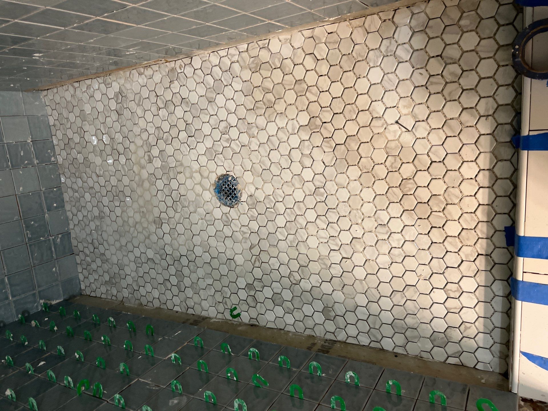 Remodeled and expanded Shower by TXN Remodeling n Construction