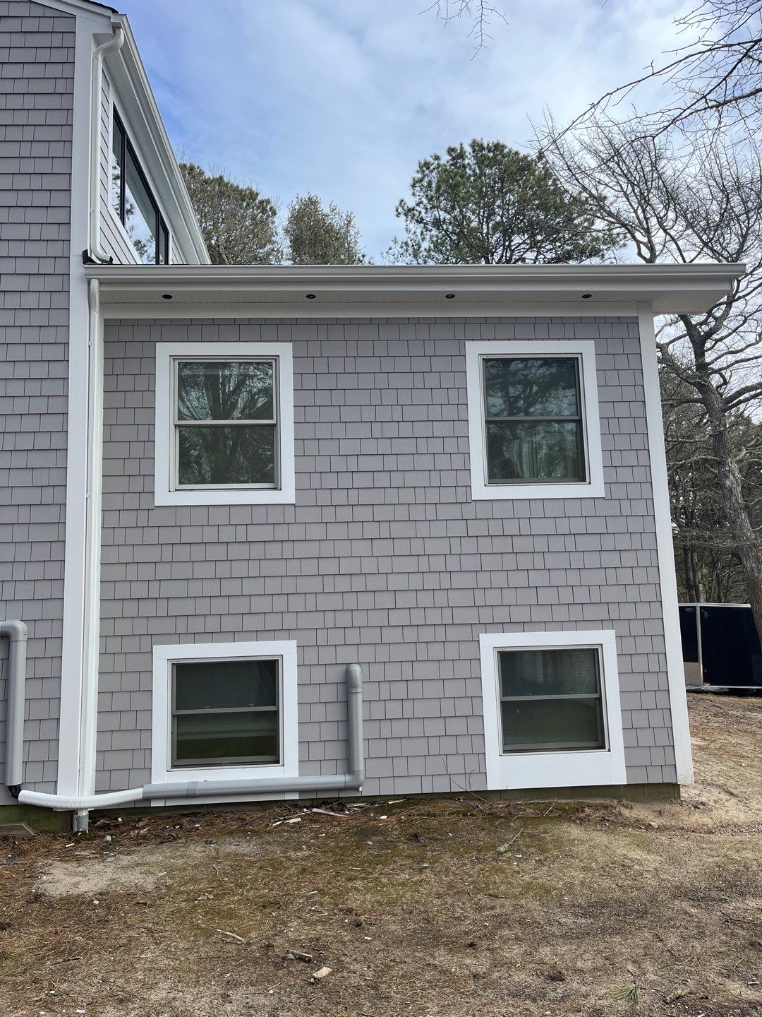 Gutter Installation using 5" K-Style Aluminum Gutter in Plymouth, MA by Gutter Pro Enterprises