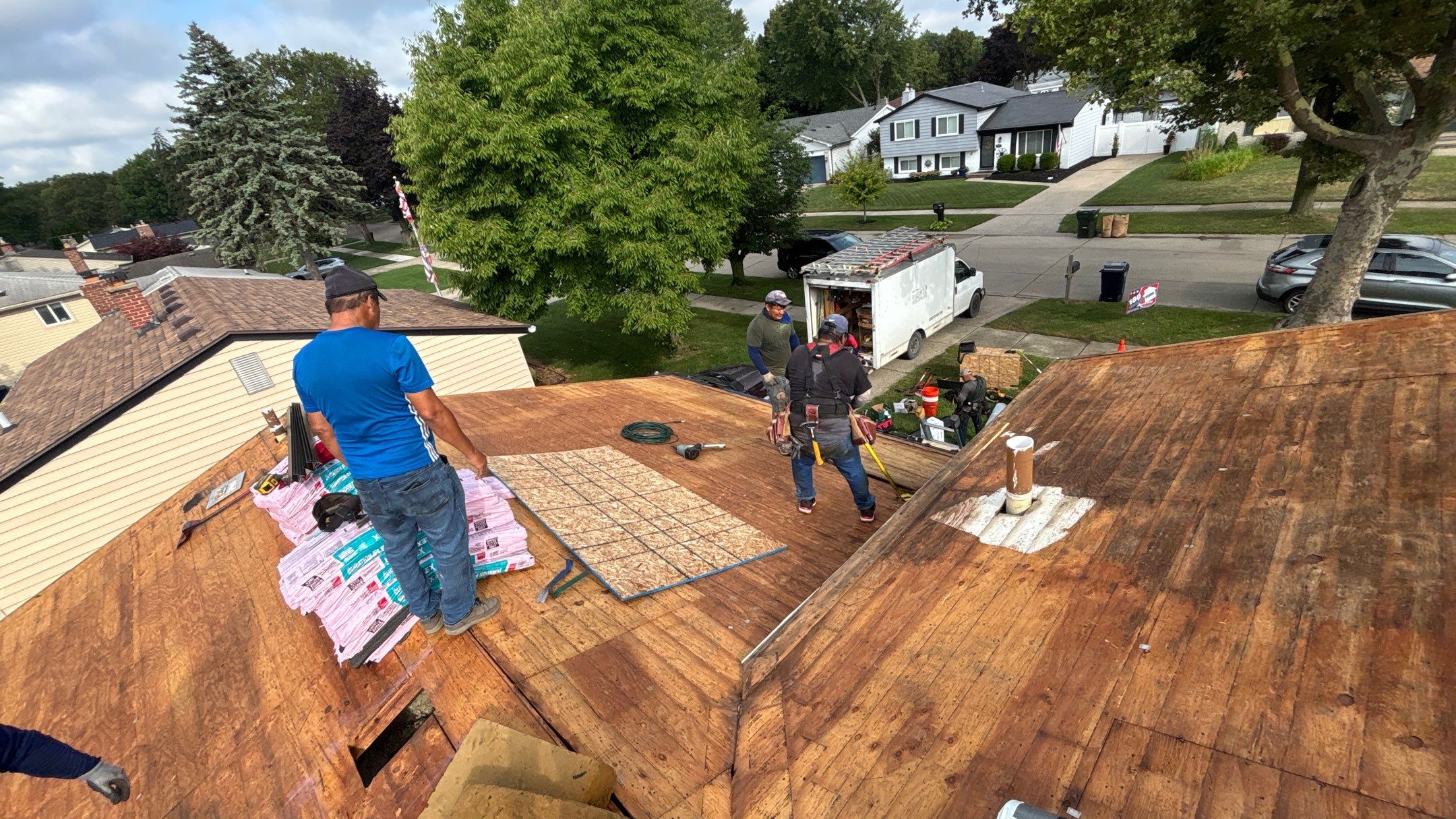 Roof Replacement using Owen Black Sable by 180 Contractors