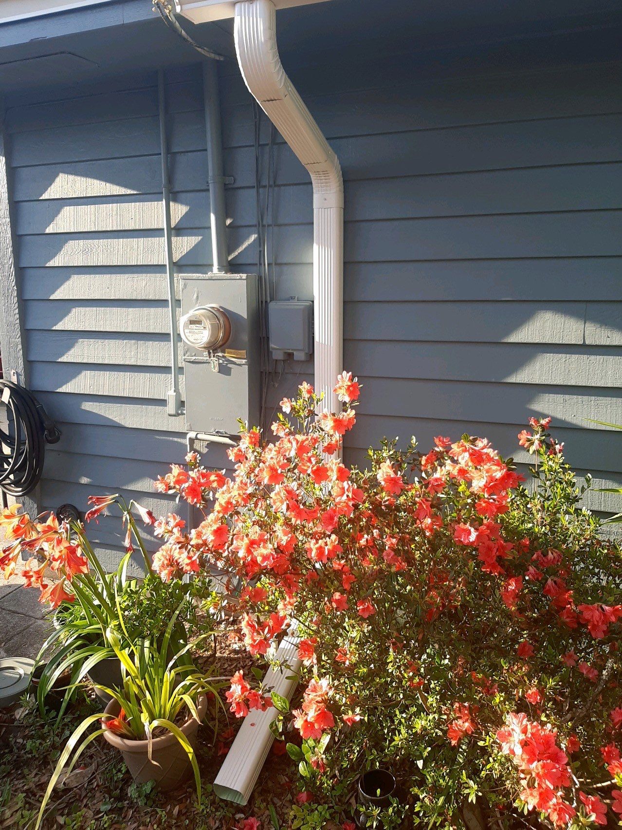 Seamless Gutter Installation Using White K-Style Gutters  by Gutter Professors