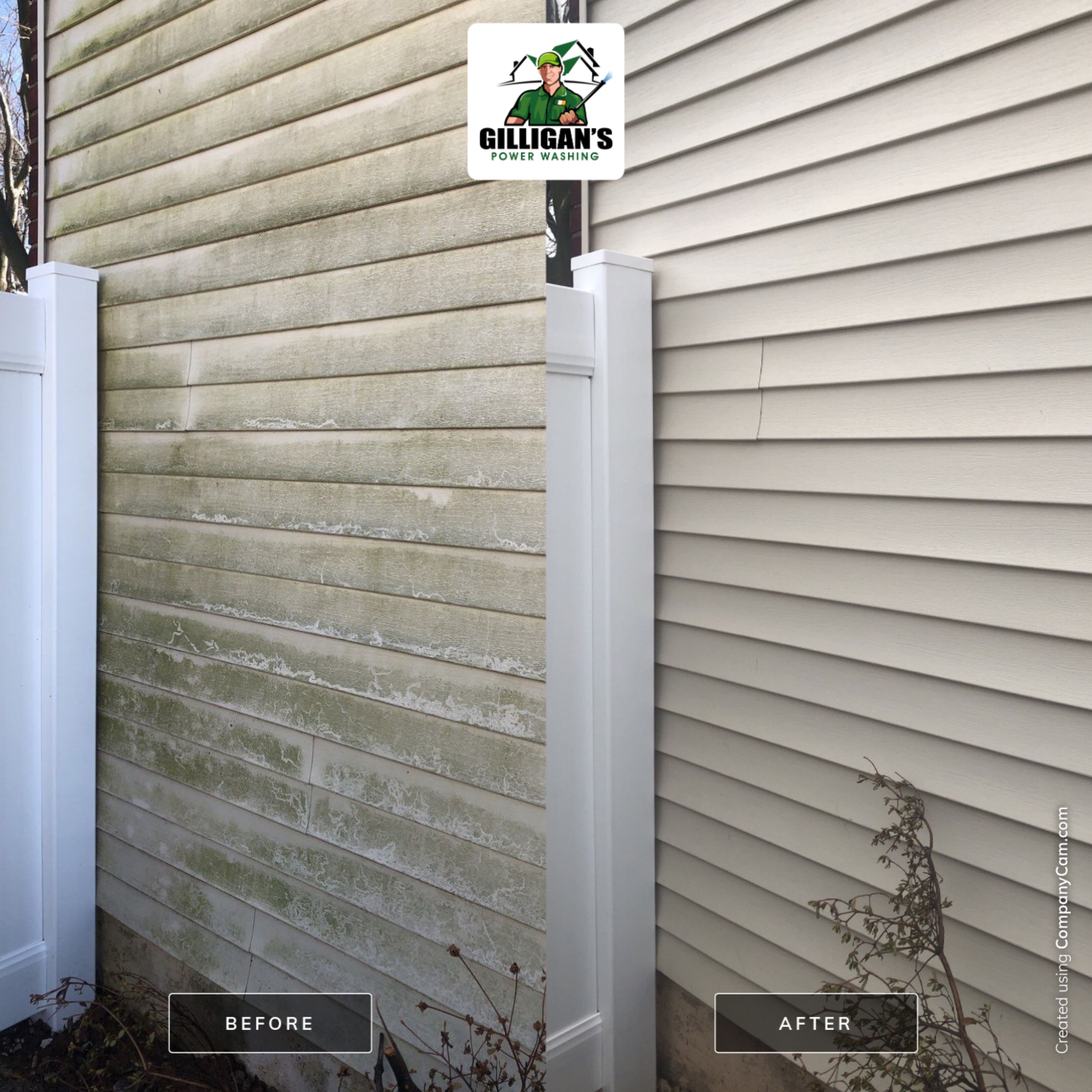 Exterior Cleaning using Softwashing by Gilligan’s Power washing
