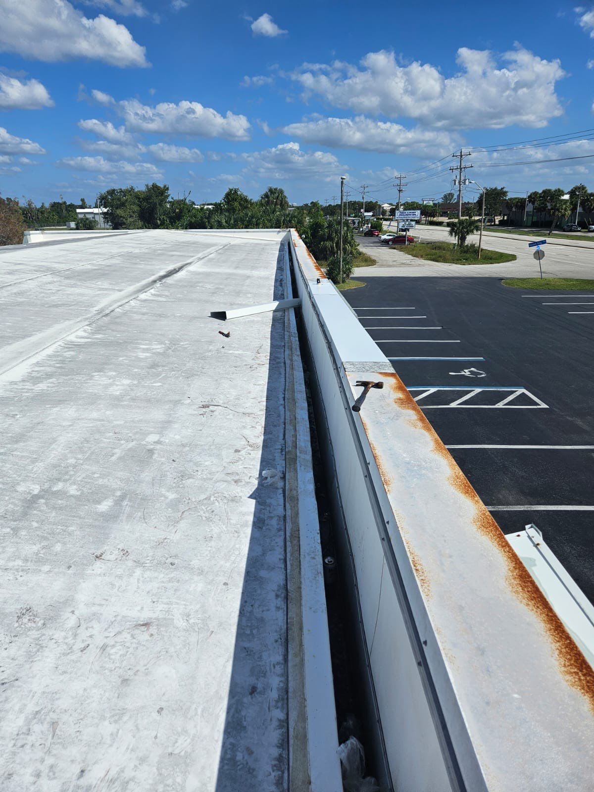 Commercial Roofing Repair using TPO and Metal Decking by Four Peaks Roofing