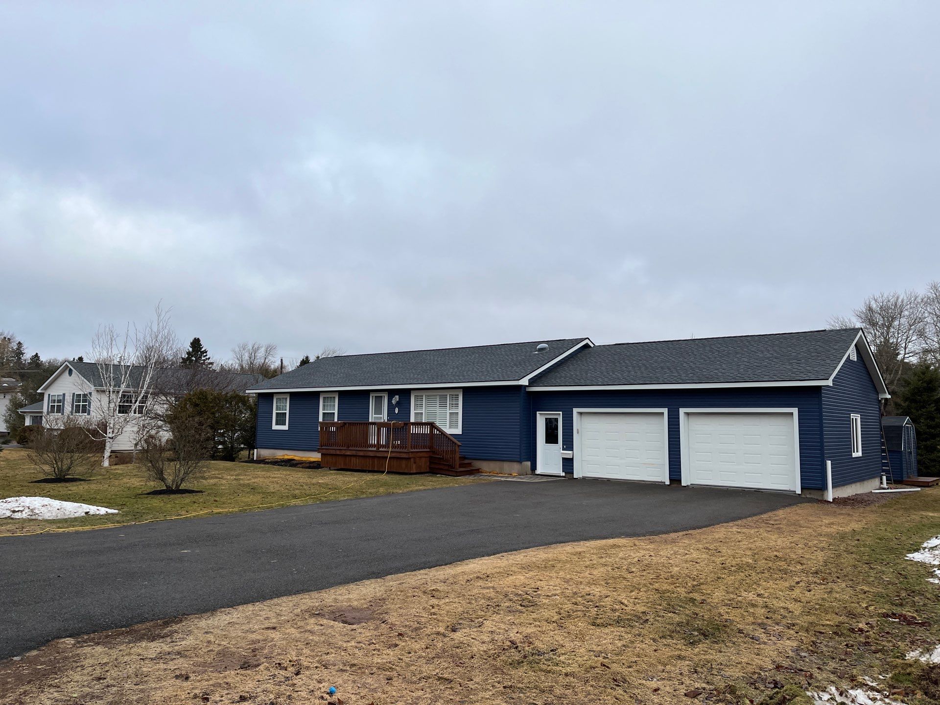 Siding Installation using Kaycan - Nordic Blue - Da Vinci Collection by Artisan Roofing & Home Improvements Inc.