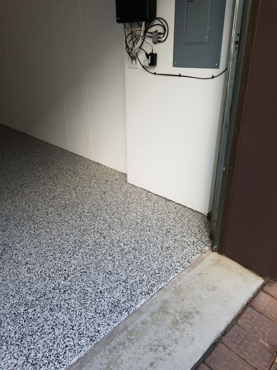 Garage Floor Coating in Penntek Domino by Spectrum Painting, LLC