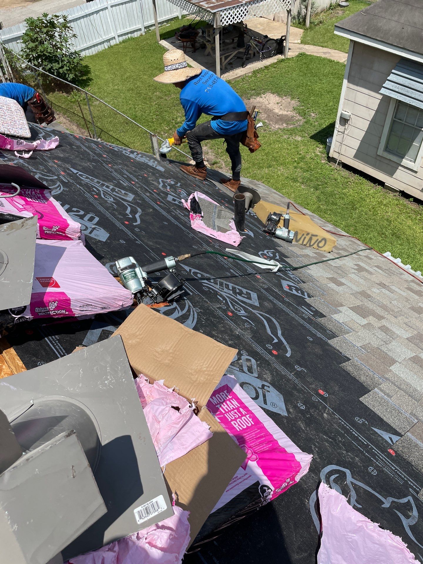 Residential Roofing Installation using Owen's Corning Duration (Lifetime) Shingles by Roof Repair Company