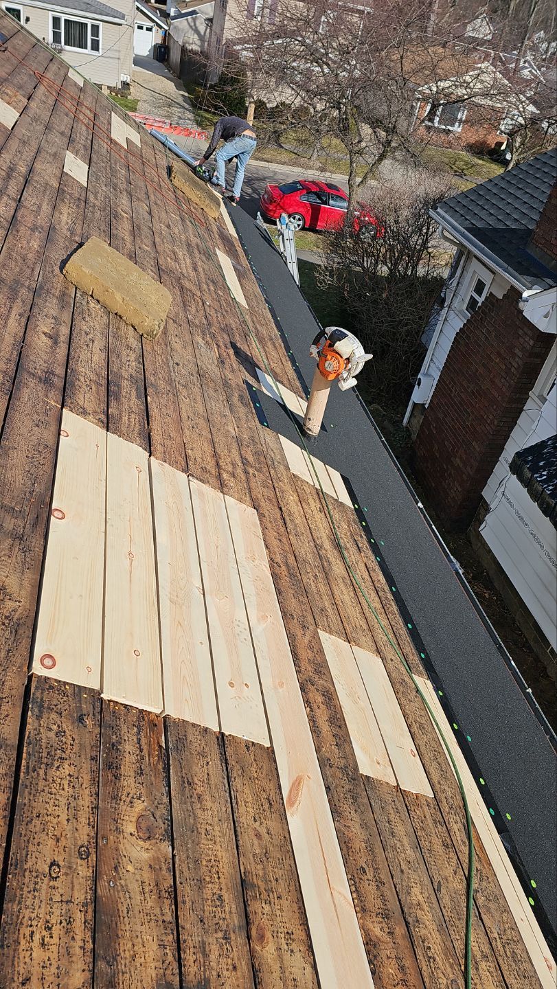 Atlas Pinnacle, Color: Morning Harvest, Drip Edge: Royal Brown by Eagle Eye Roofing
