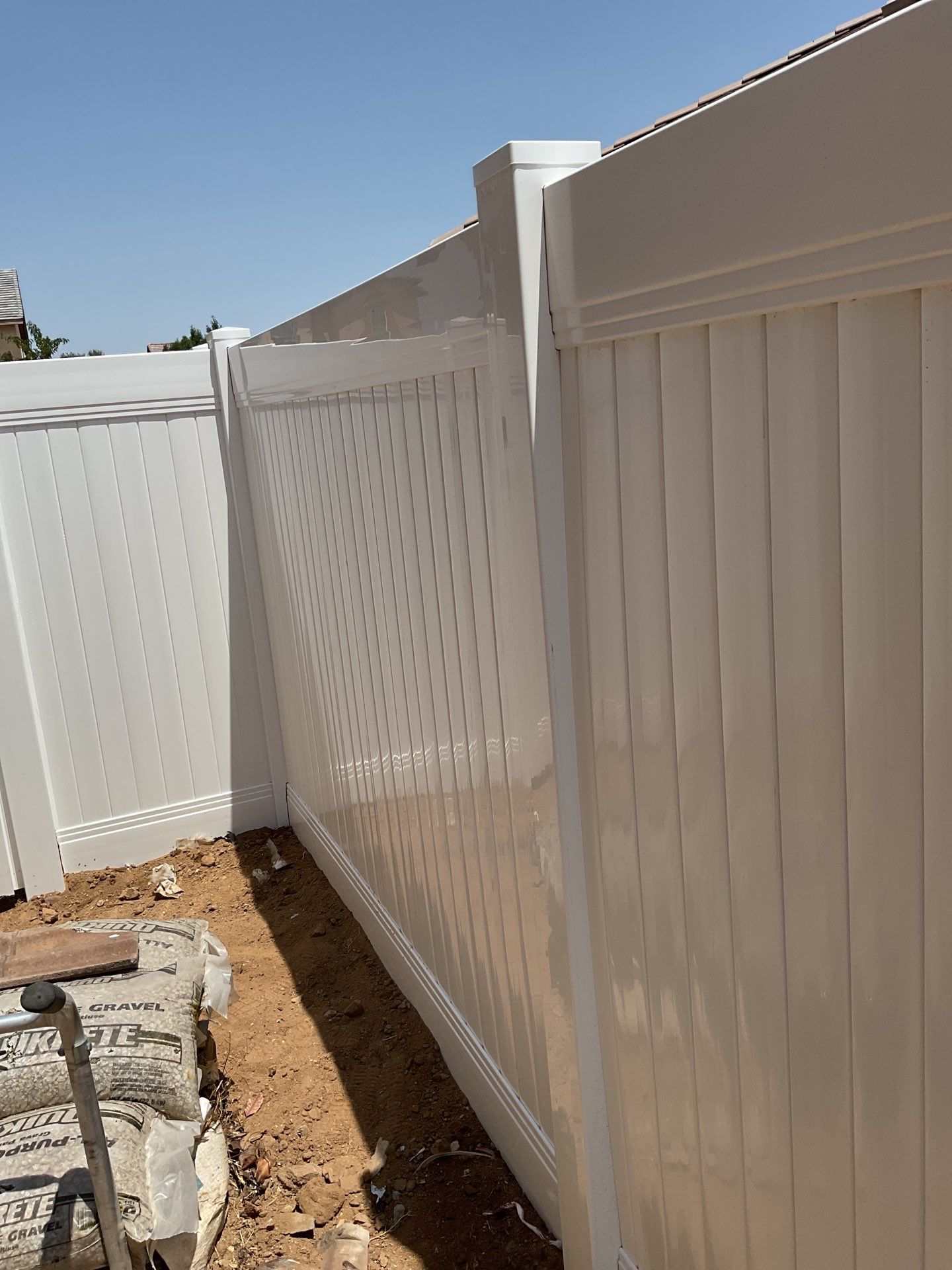 Fence Installation using Vinyl by Fence Guys Inc.