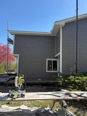James Hardie siding install in Richmond, IL — After