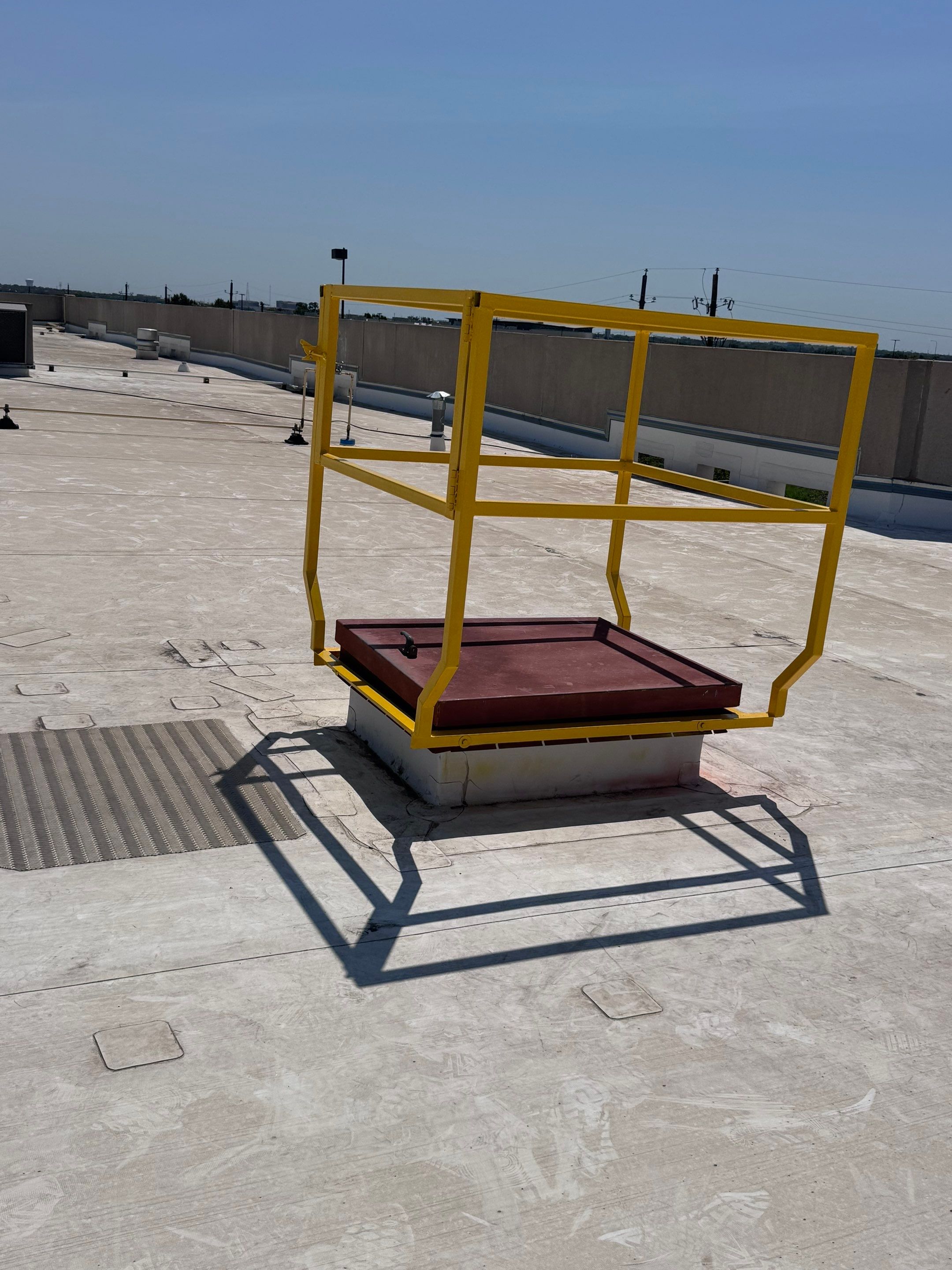 Commercial Flat Roof Repair and Safety Guardrail Installation in Plano by Armor Roofing | Exteriors