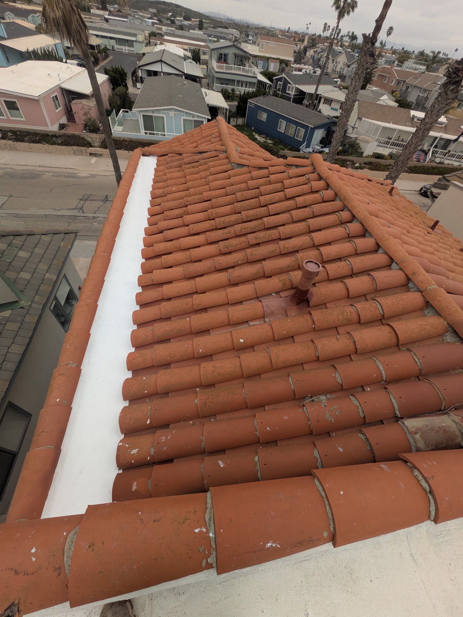 Residential Silicone Coating Project in Oxnard by Hull Brothers Roofing