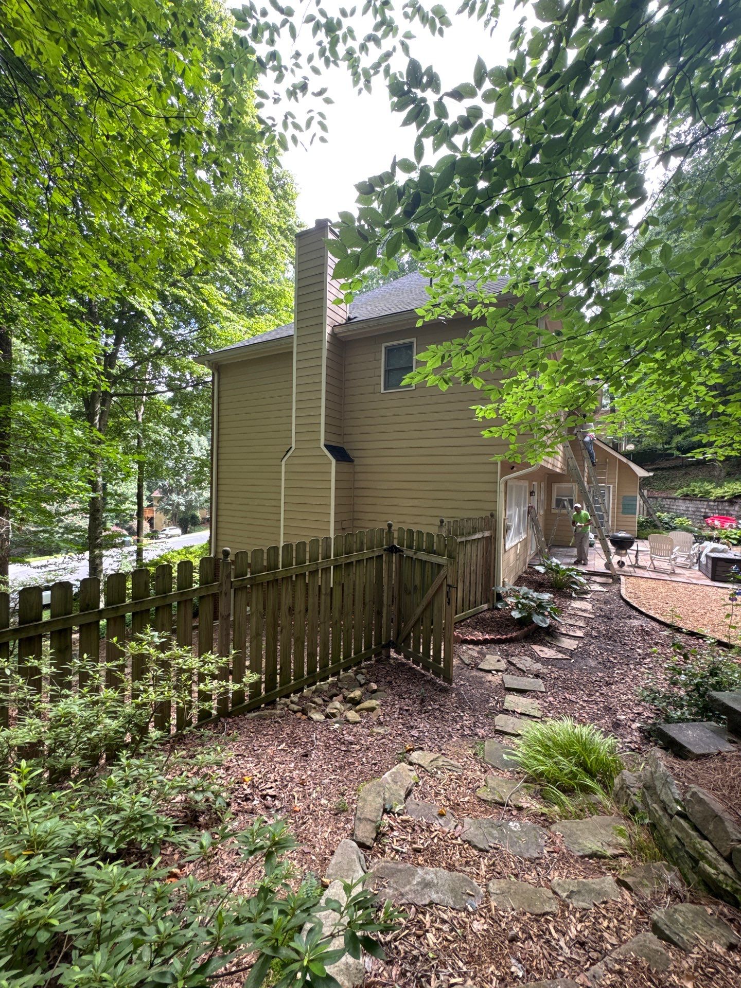 Two-Story Exterior Repainting and Color Transformation in Marietta by Swift Home Renovations