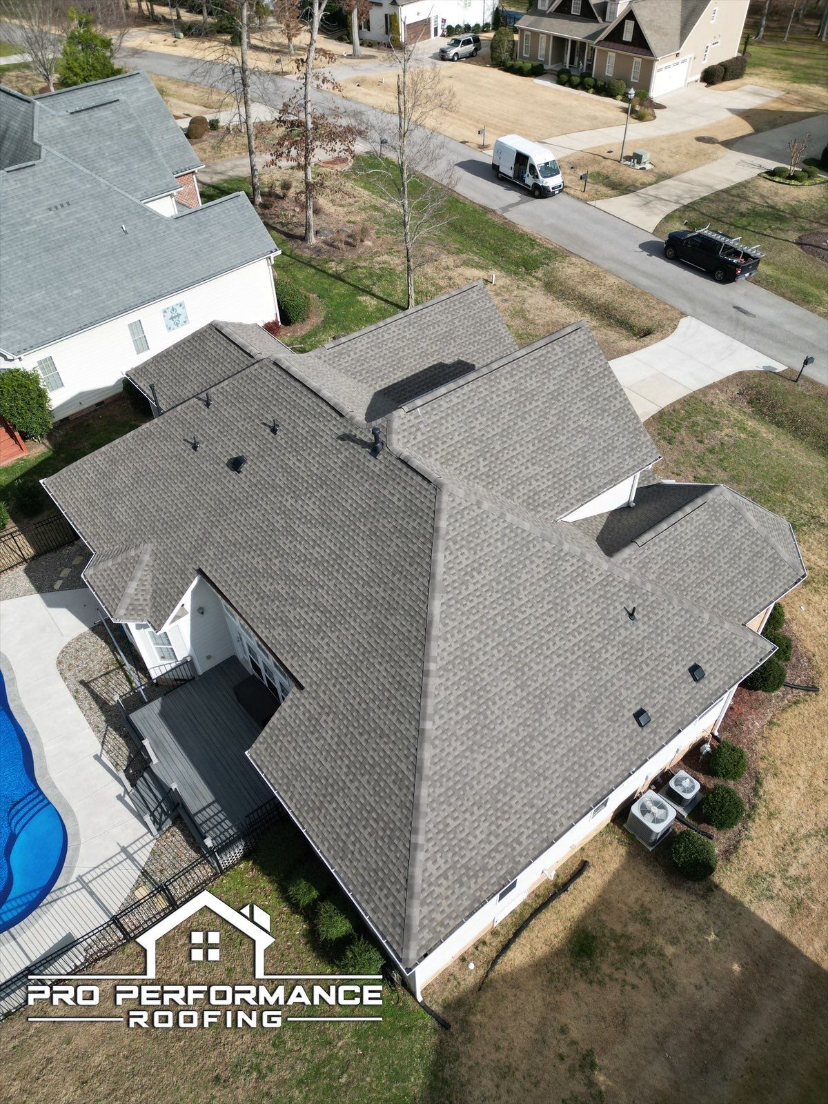 Roof Replacement - GAF Timberline HDZ Weathered Wood  by Pro Performance Roofing