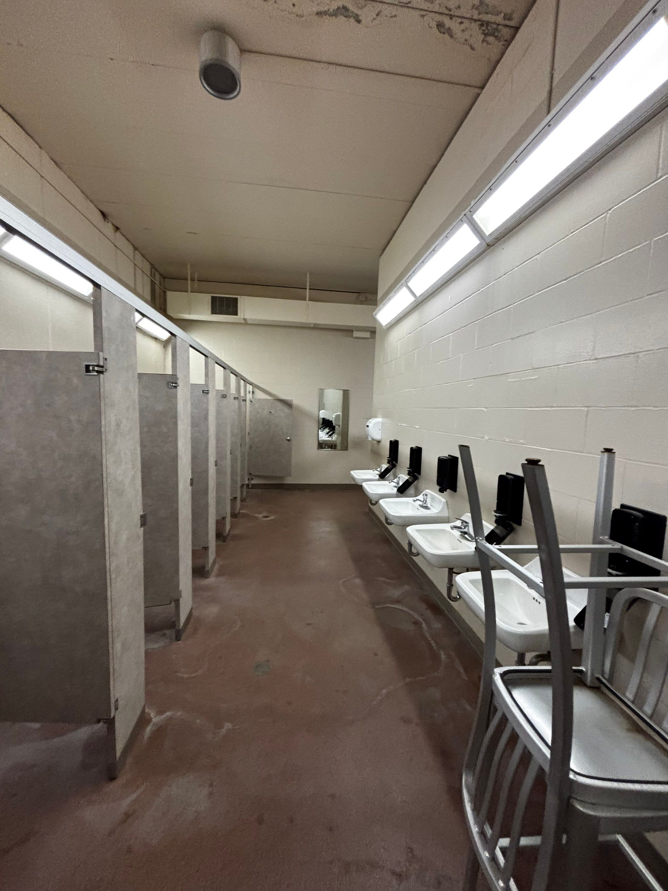 Commercial Restroom Interior Painting and Facility Updates in Sioux Falls by Select Painting, Coatings & Garage Cabinets