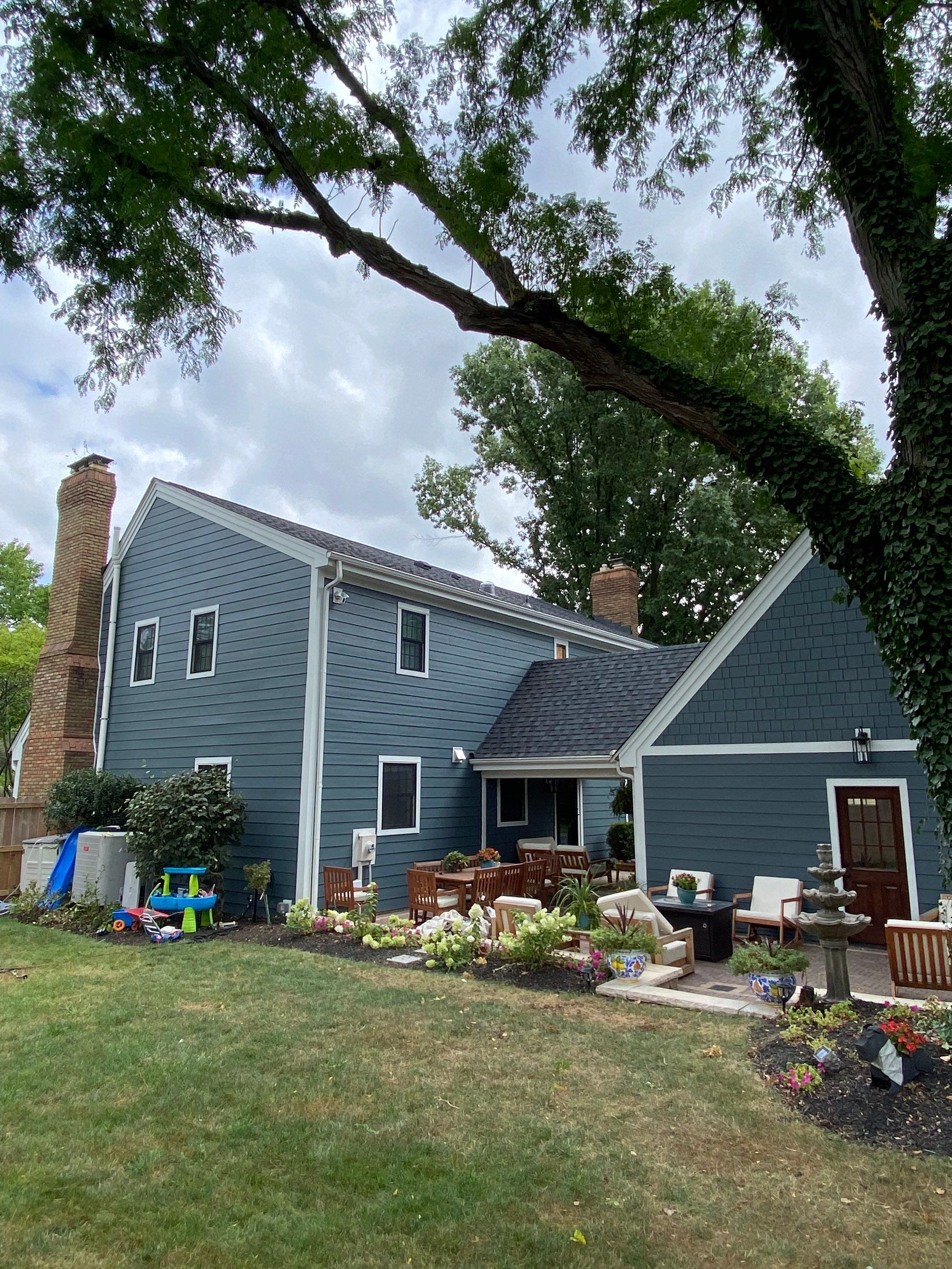 Residential Roofing Installation using James Hardie Fiber Cement Lap Siding and Certainteed Landmark Pro Shingles by Best Exteriors Inc