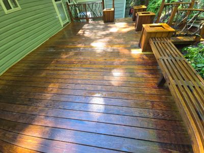 Deck using Wood Sealant