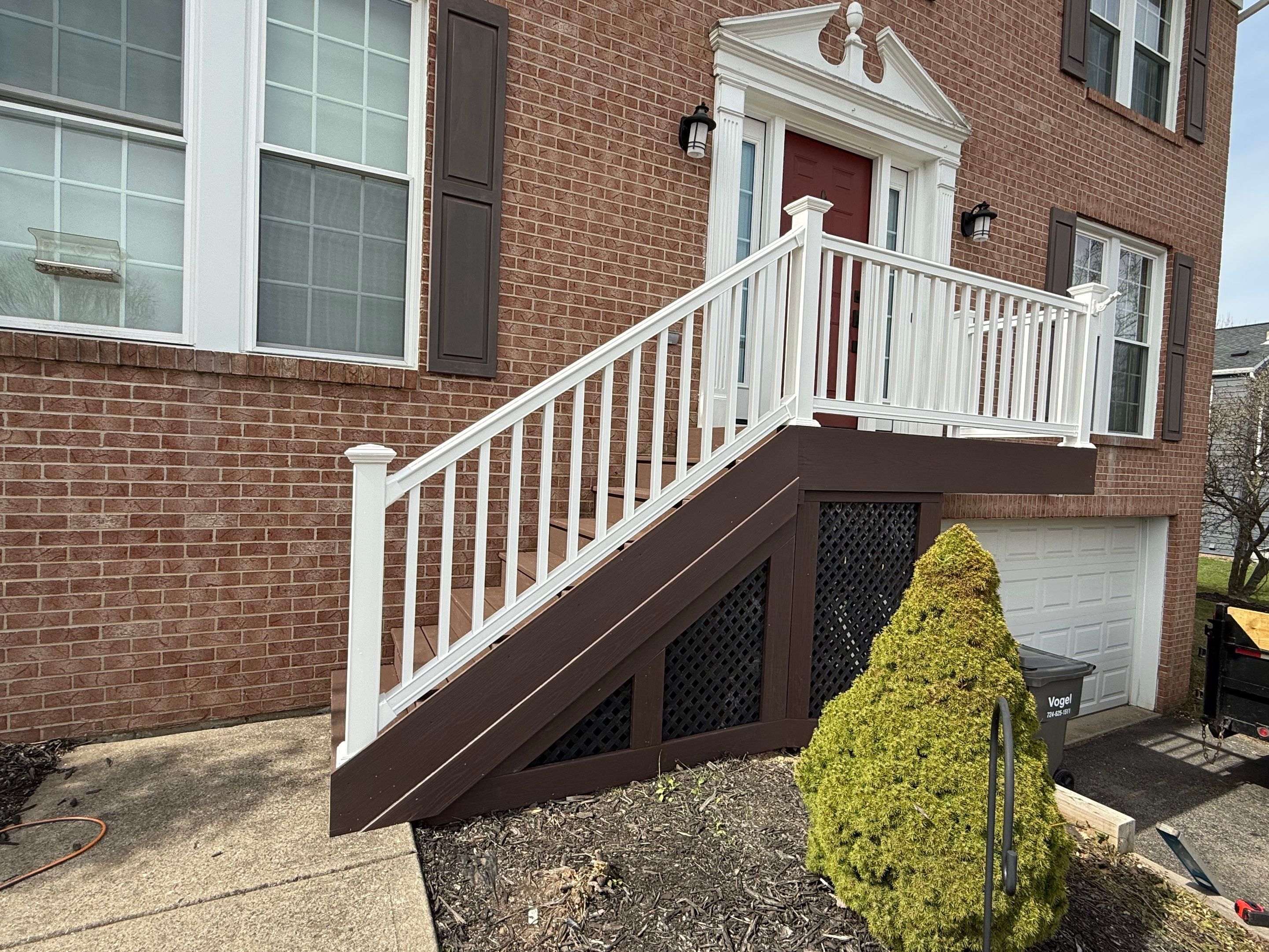 Re deck and stairs  by Cousins Roofing Siding & Decks