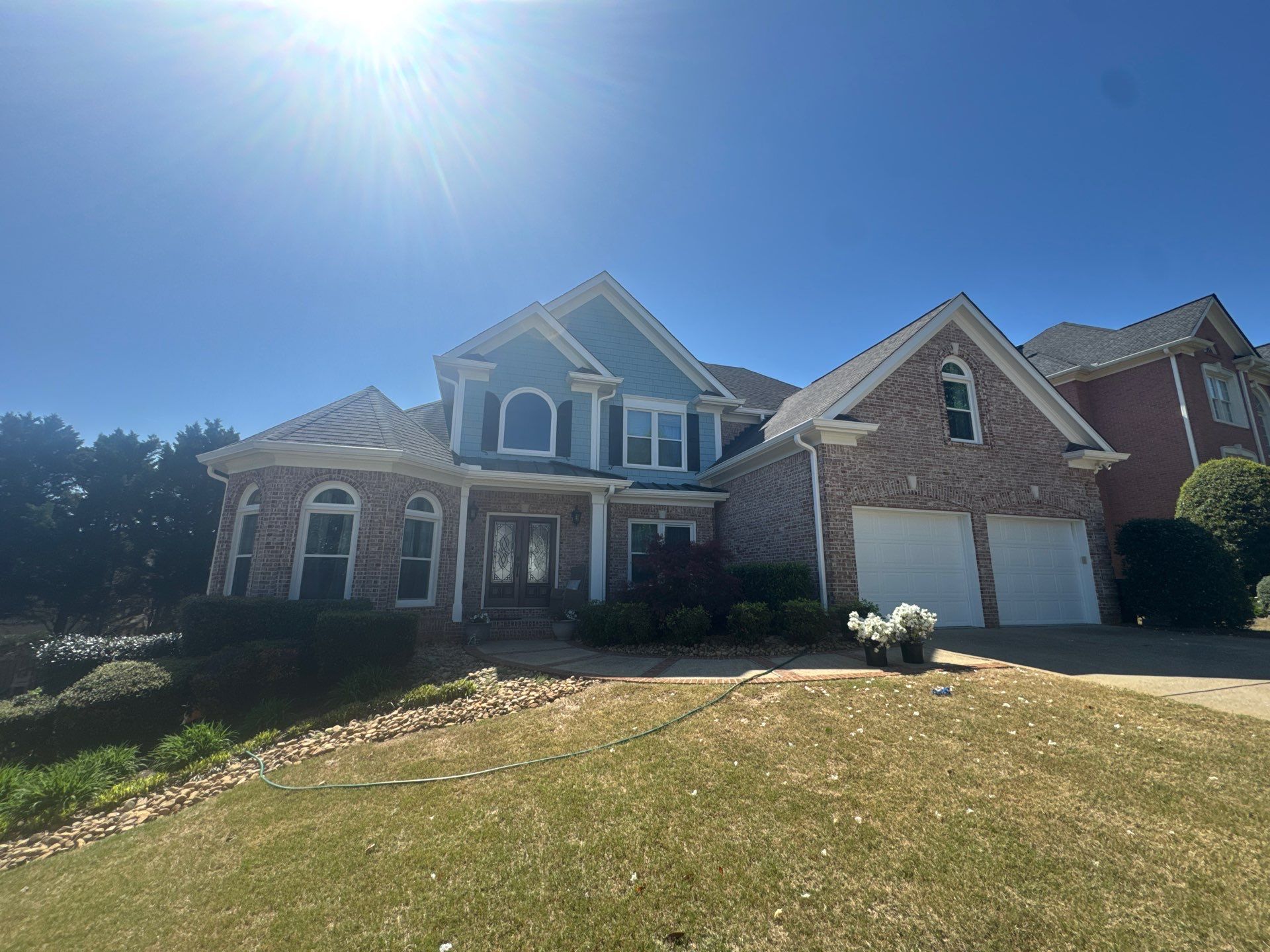 Full Exterior Home Painting for Multi-Story Residence in Marietta by Swift Home Renovations