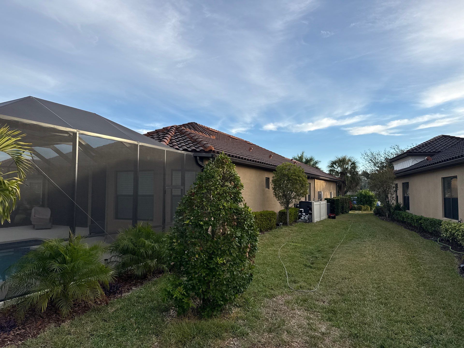 Tile Roof Cleaning (No Walking on Roof) – Artisan Lakes, Palmetto, FL by Sunshine AquaWash