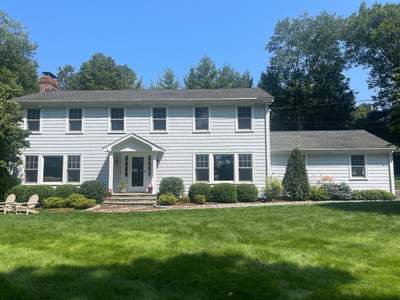Gutter Installation using White gutters and roof clean up