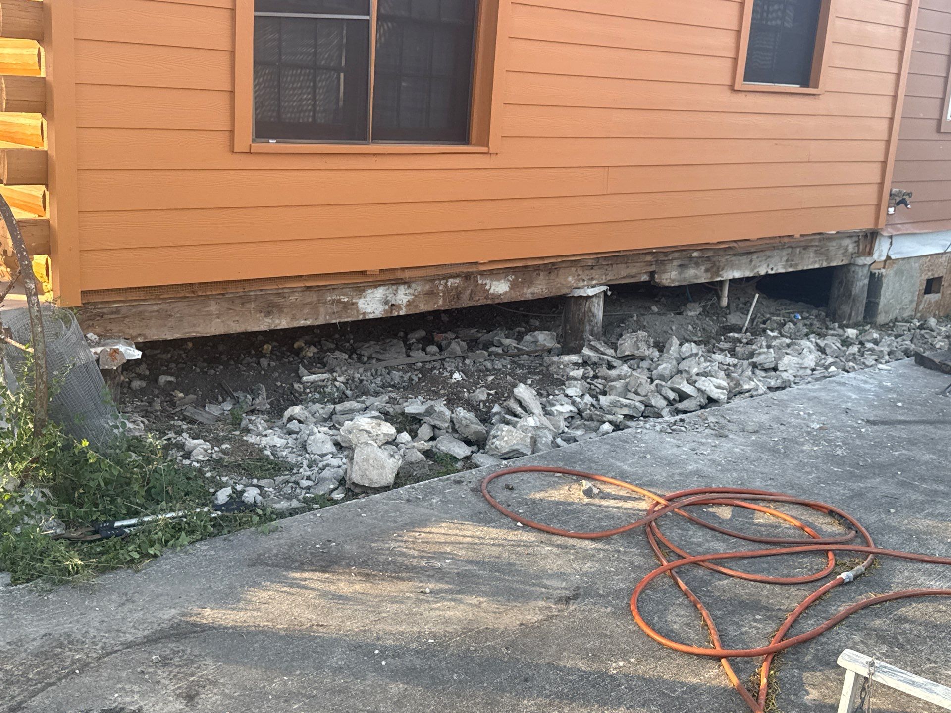 Rock removal and stone installation  by TXN Remodeling n Construction