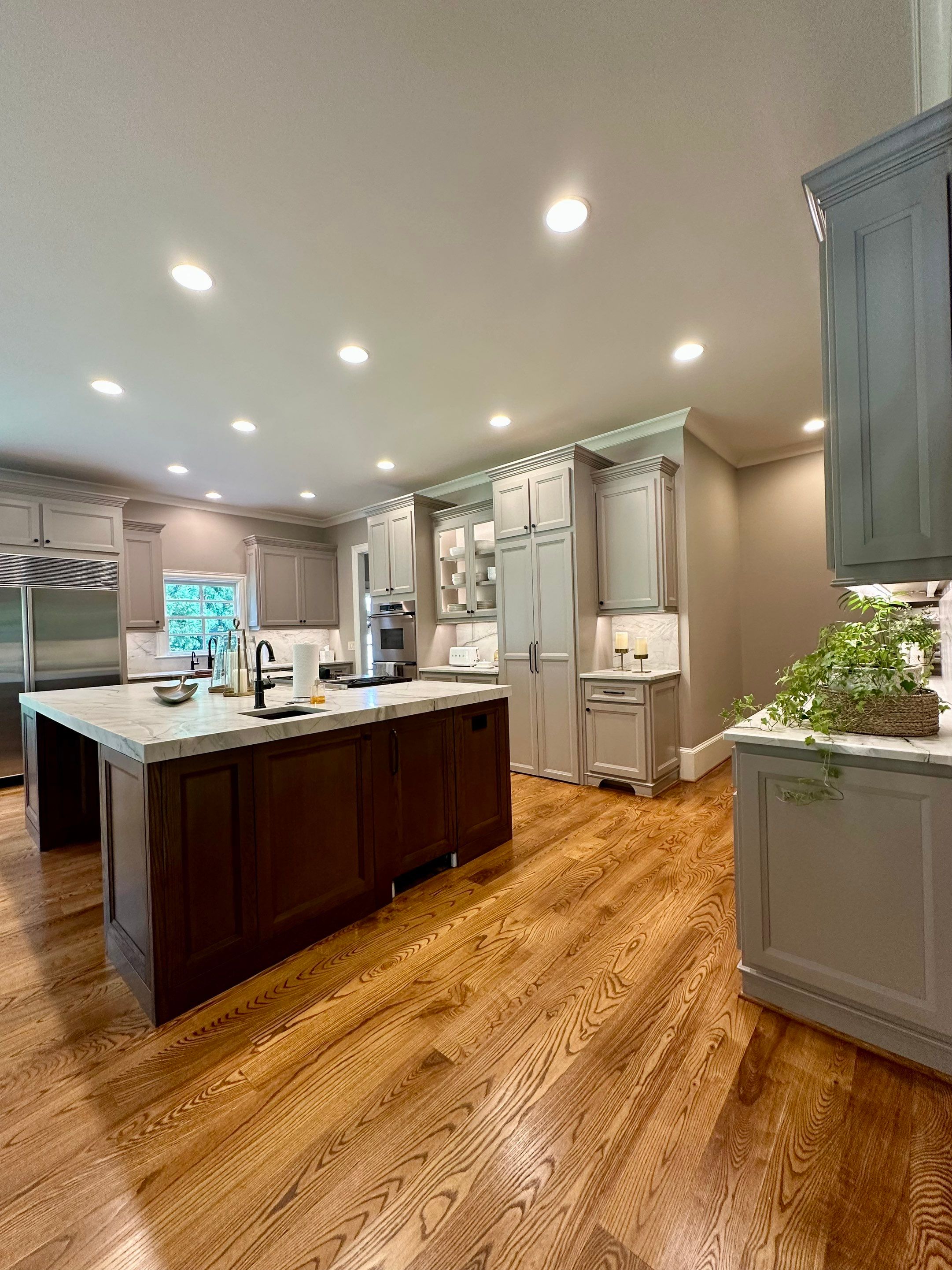 Cabinet Transformation – Kitchen & Living Room by Atlanta's Paint Doctor