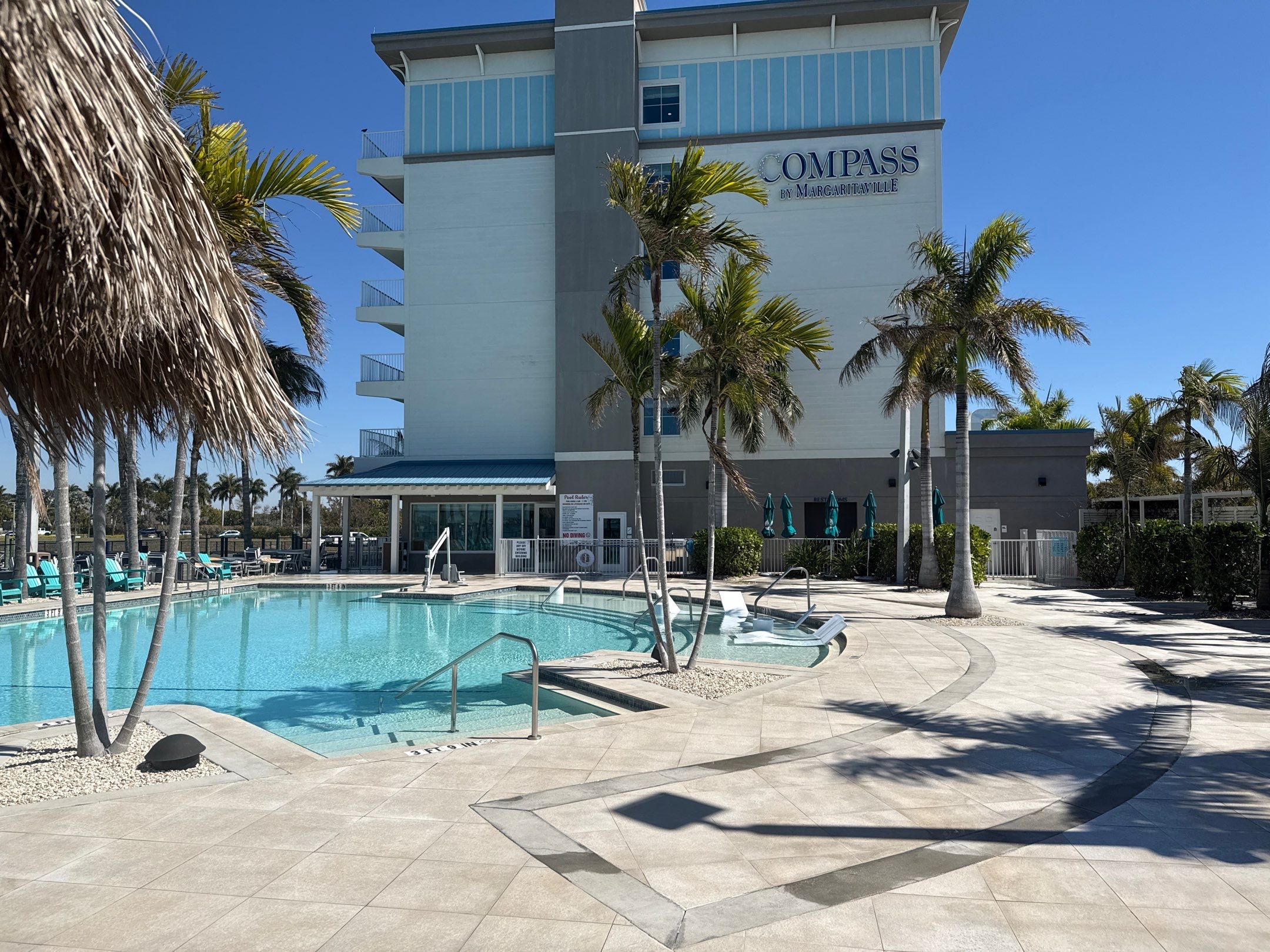 Hotel Pool Deck Cleaning at Compass Hotel Near Anna Maria, FL by Sunshine AquaWash