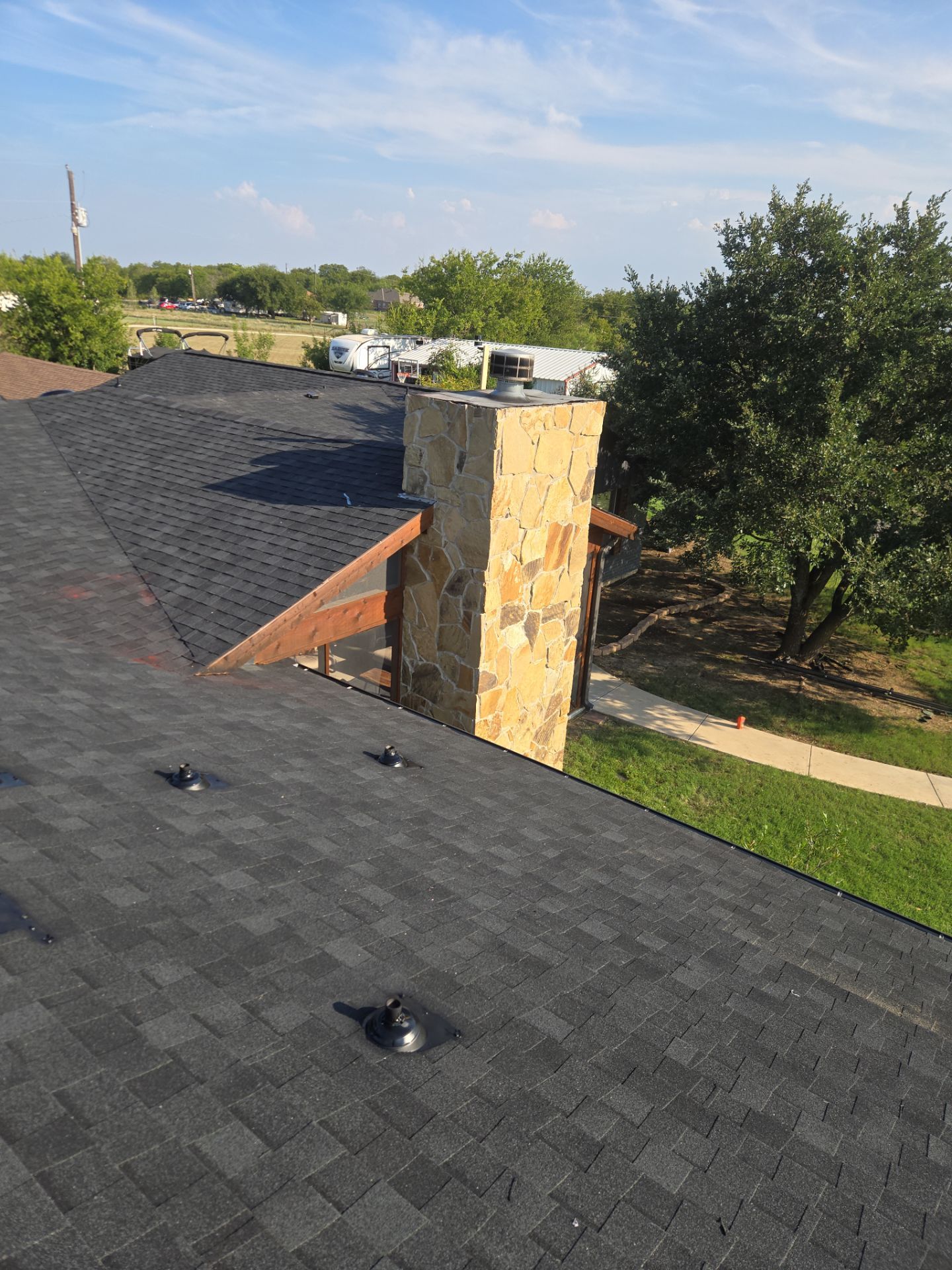 Project in Justin by Lonestar Roofing and Restoration LLC.