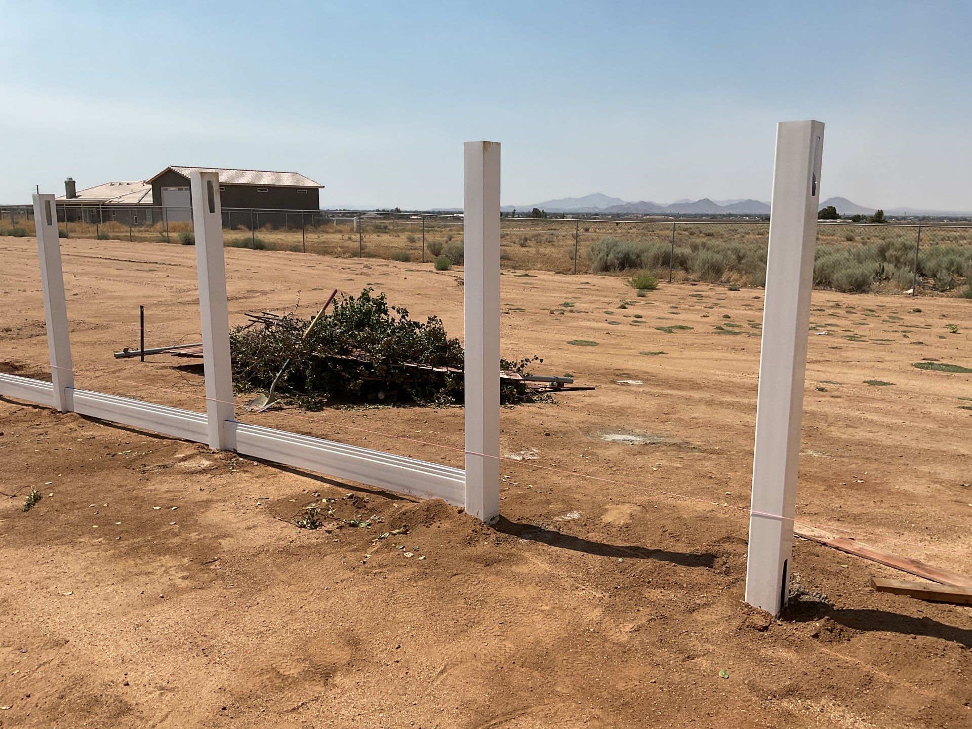 Fence Installation using Vinyl by Fence Guys Inc. 