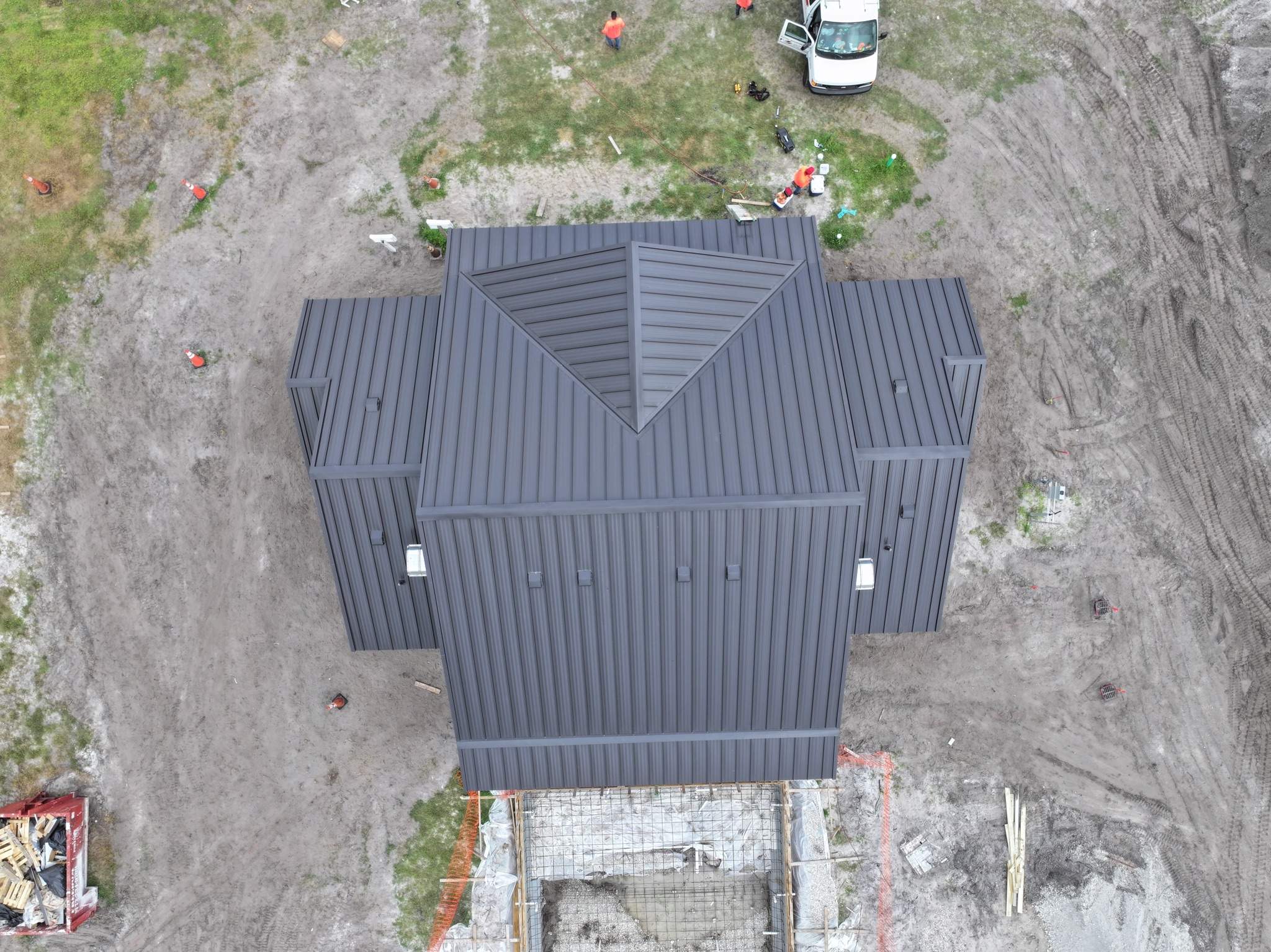 24ga 1.5" Snap-Lock Dark Bronze  by Total Roofing System The Metal Roof Experts