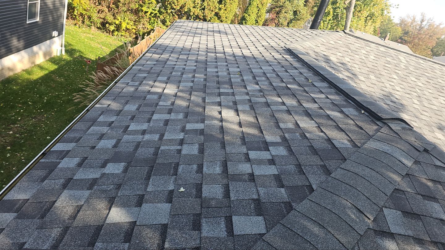 Atlas Pinnacle, Color, Coastal Granite, Drip Edge, Color, Black by Eagle Eye Roofing