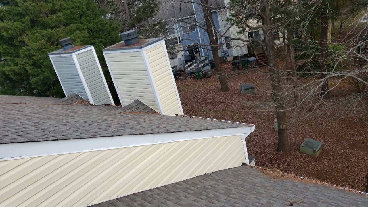 Gutter Cleaning using water by Power Wash Masters LLC