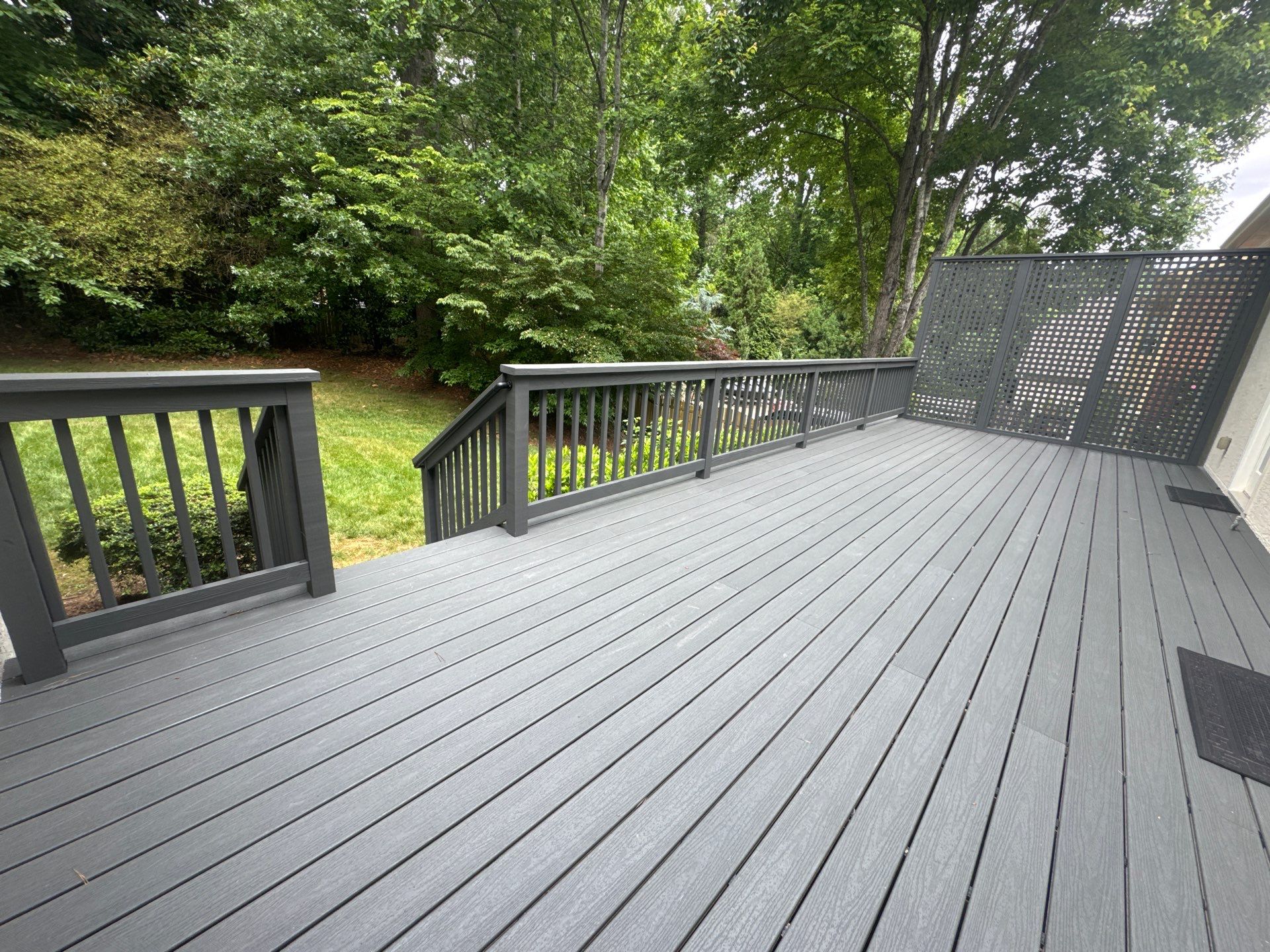 Composite Deck Renovation and Privacy Screen Installation in Marietta by Swift Home Renovations