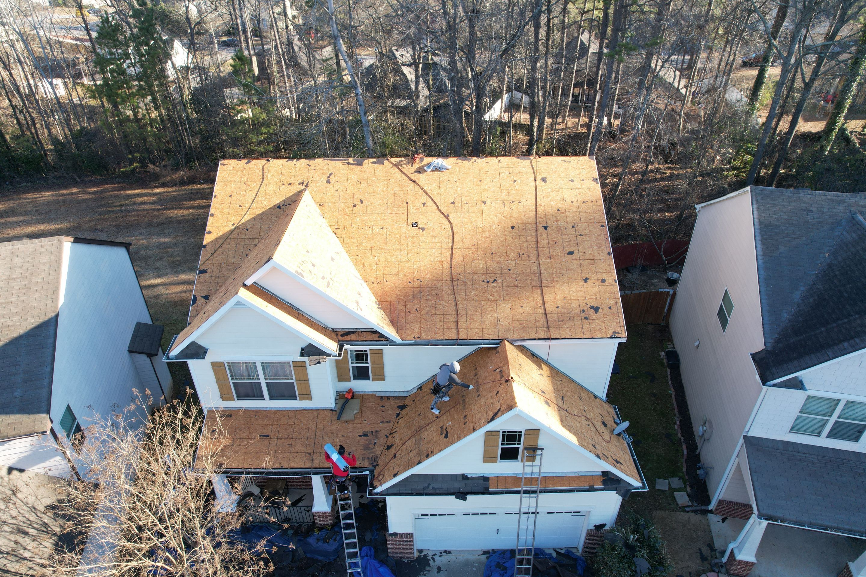 Residential Roofing Installation using Owens Corning by Inspector Roofing and Restoration