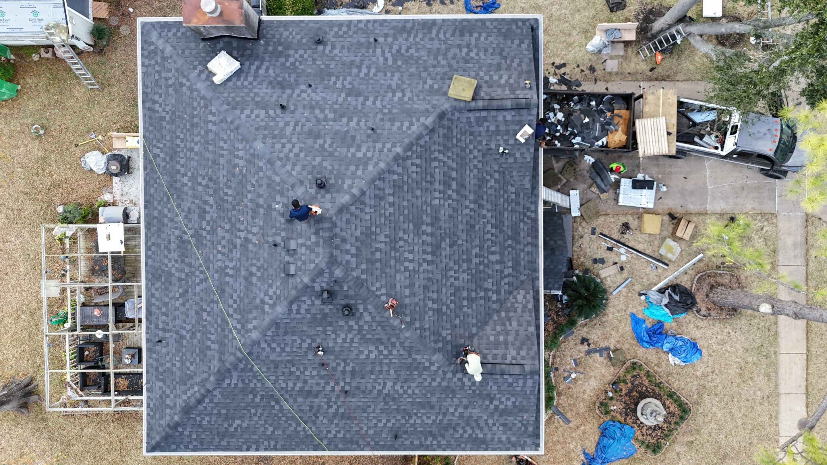 Roof Replacement completed in the Cypress Area! by Core Four Roofing