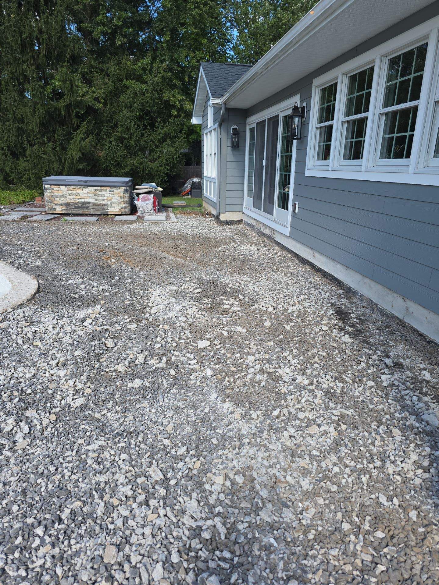 Stamped Concrete Pool Deck - Yardley by Architectural Concrete Design