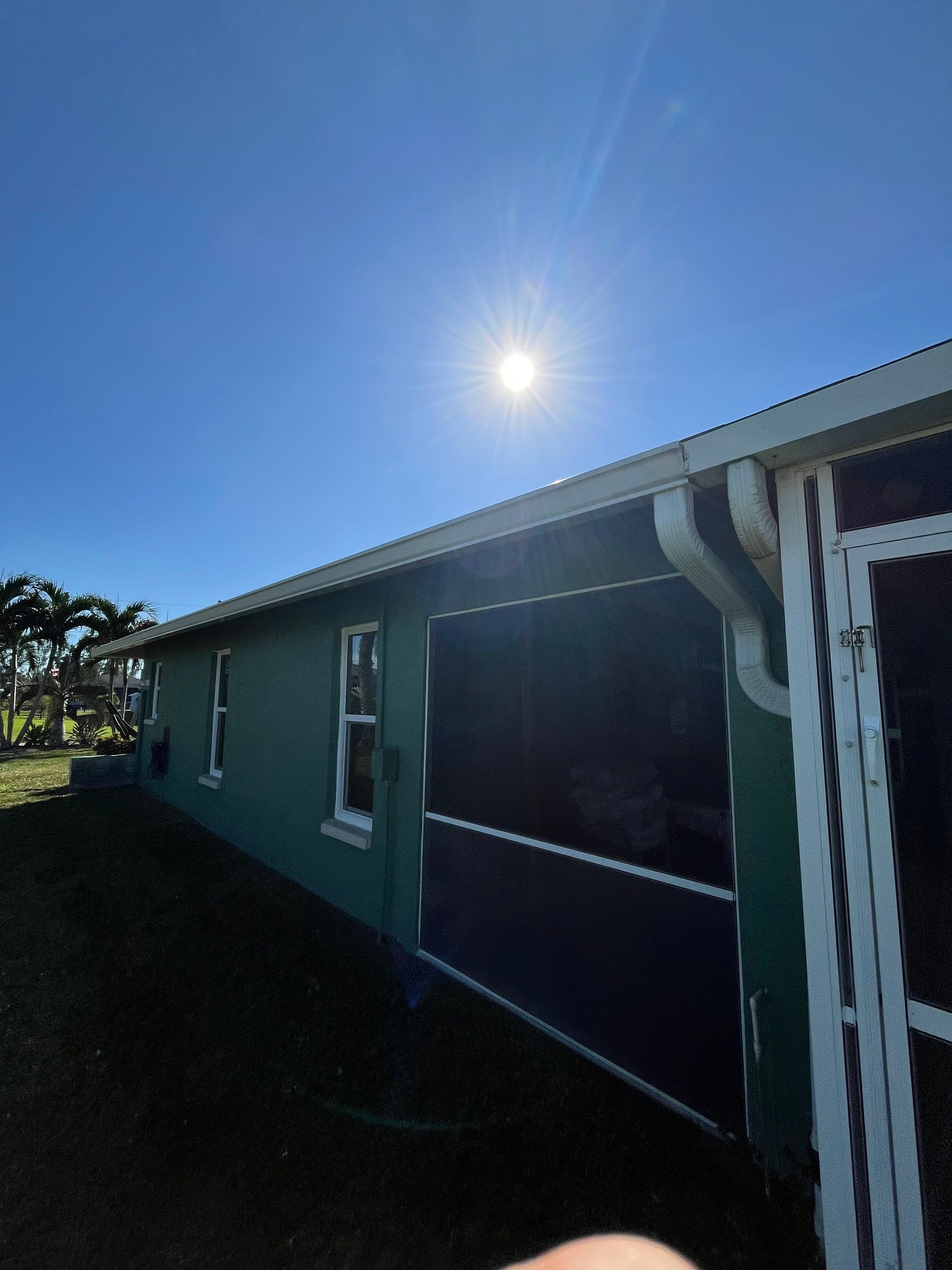 6 Inch Seamless Gutters using K-Style Seamless Gutters in Cape Coral FL by Gutter Professors