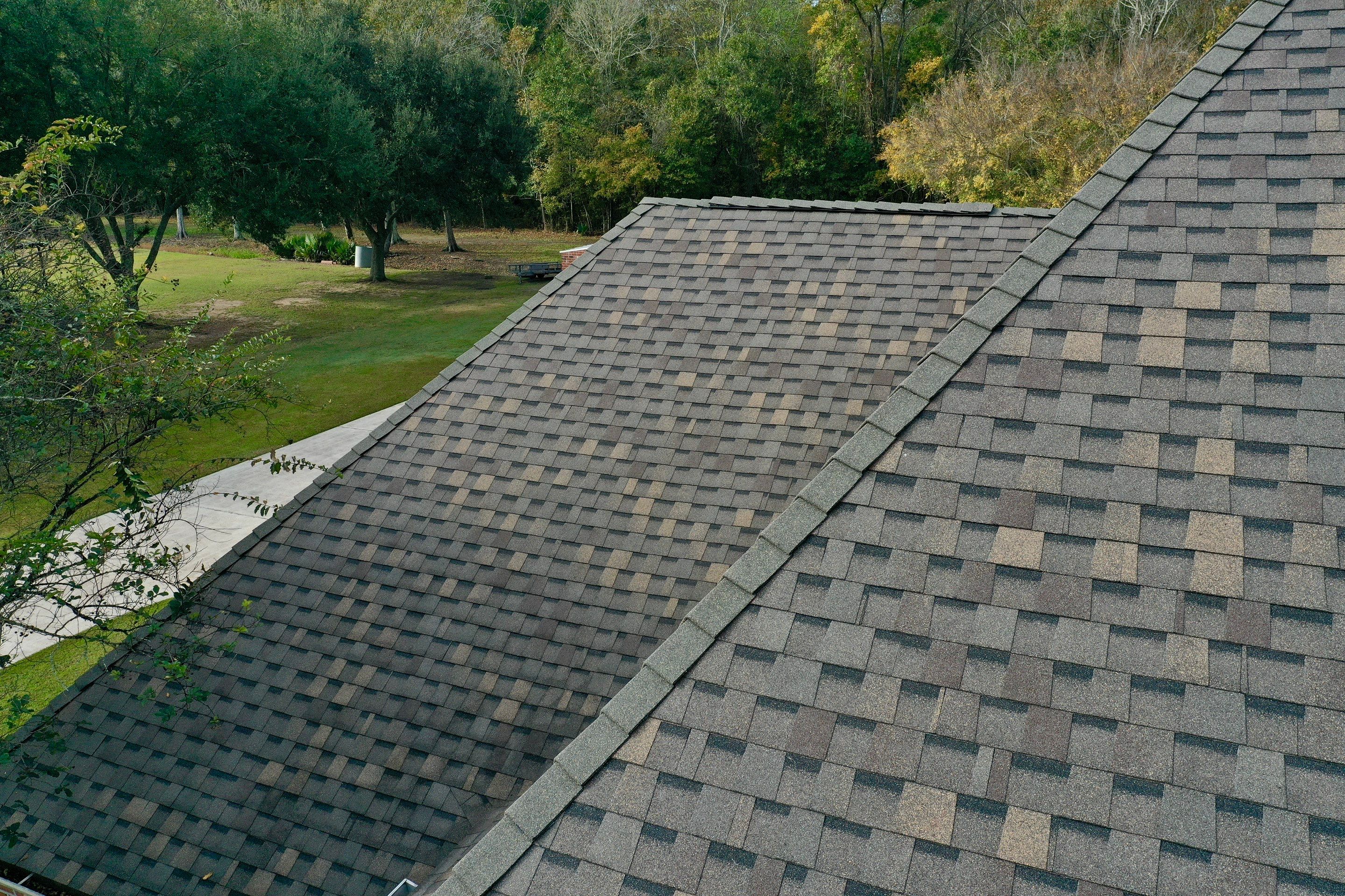 Atlas Pinnacle Pristine Weathered Shadow w Hi profile Ridge Cap by Top Team Roofing & Construction