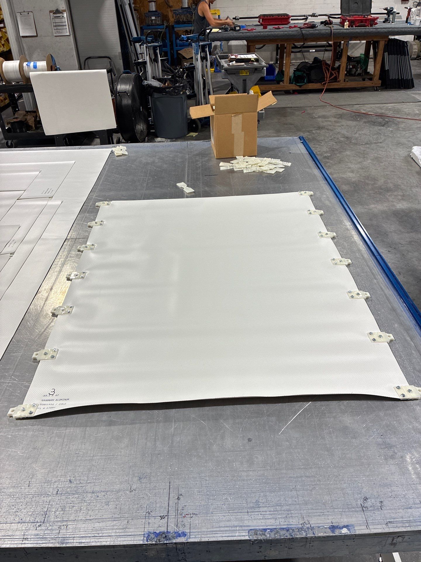 Custom Hurricane Fabric Storm Shutter Installation in Panama City by Brannan Aluminum Inc.