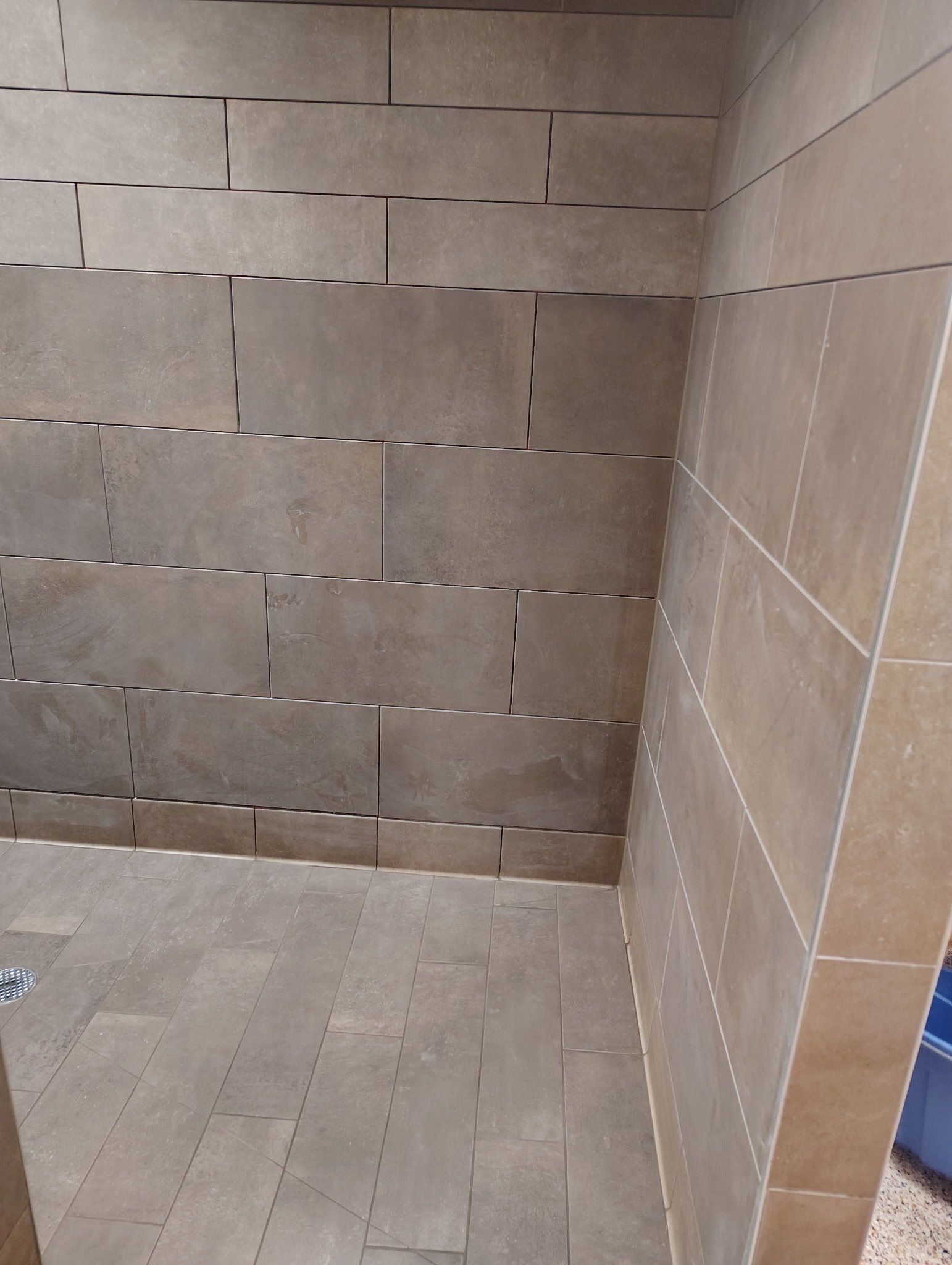 Trucking company showers by Footprints Floors of Nashville