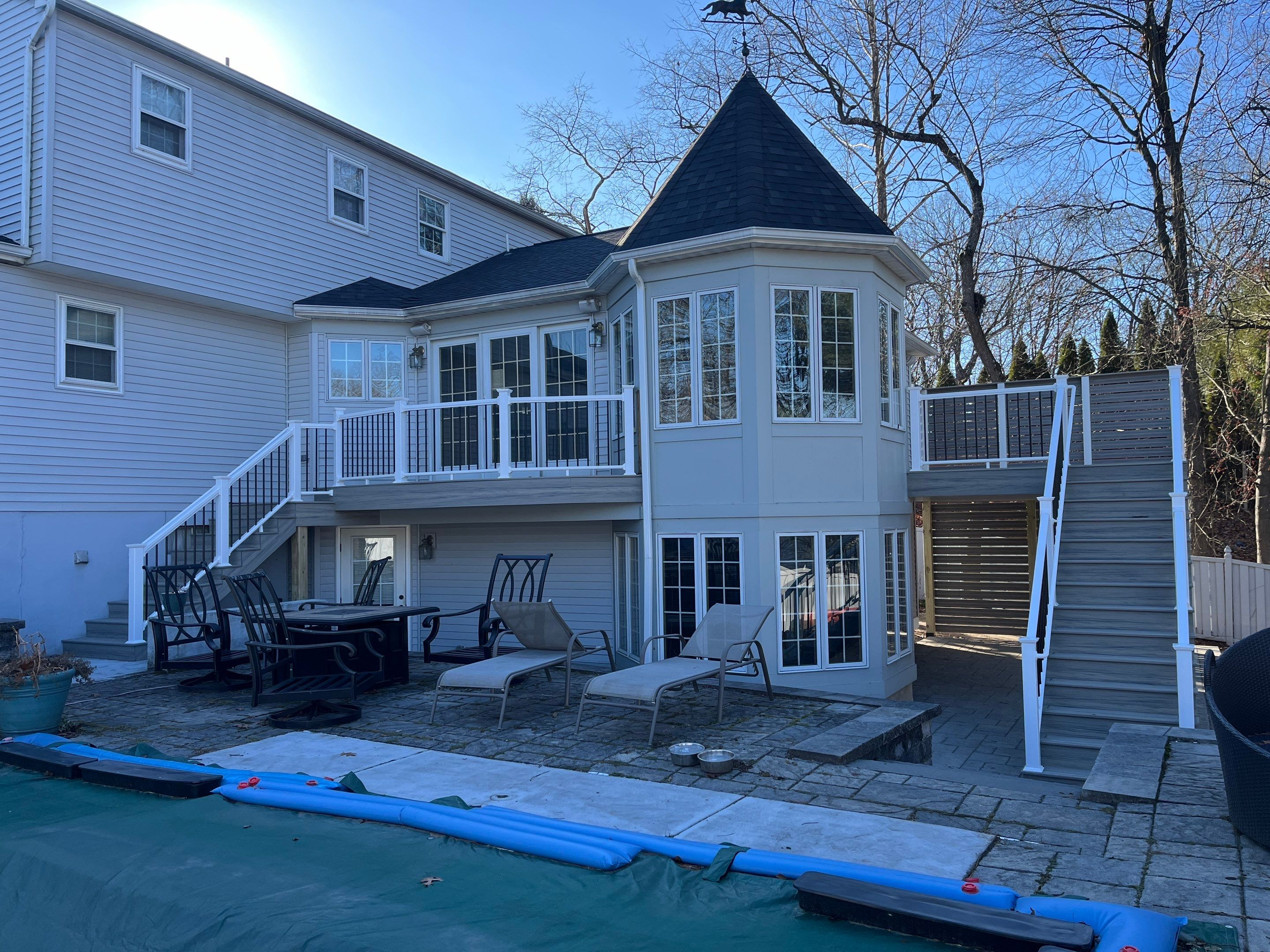 Custom deck using Deckorators by Burke Home Services